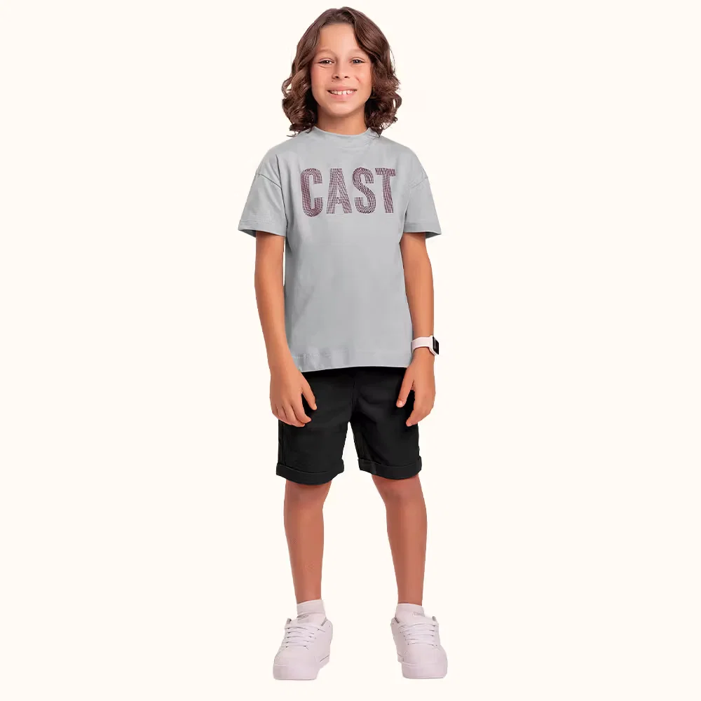 Camiseta em meia malha cast — imagem 1