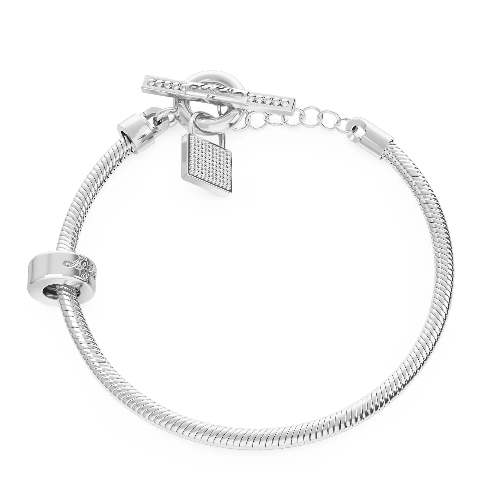 Pulseira Life Cadeado I em Prata 925 — imagem 1