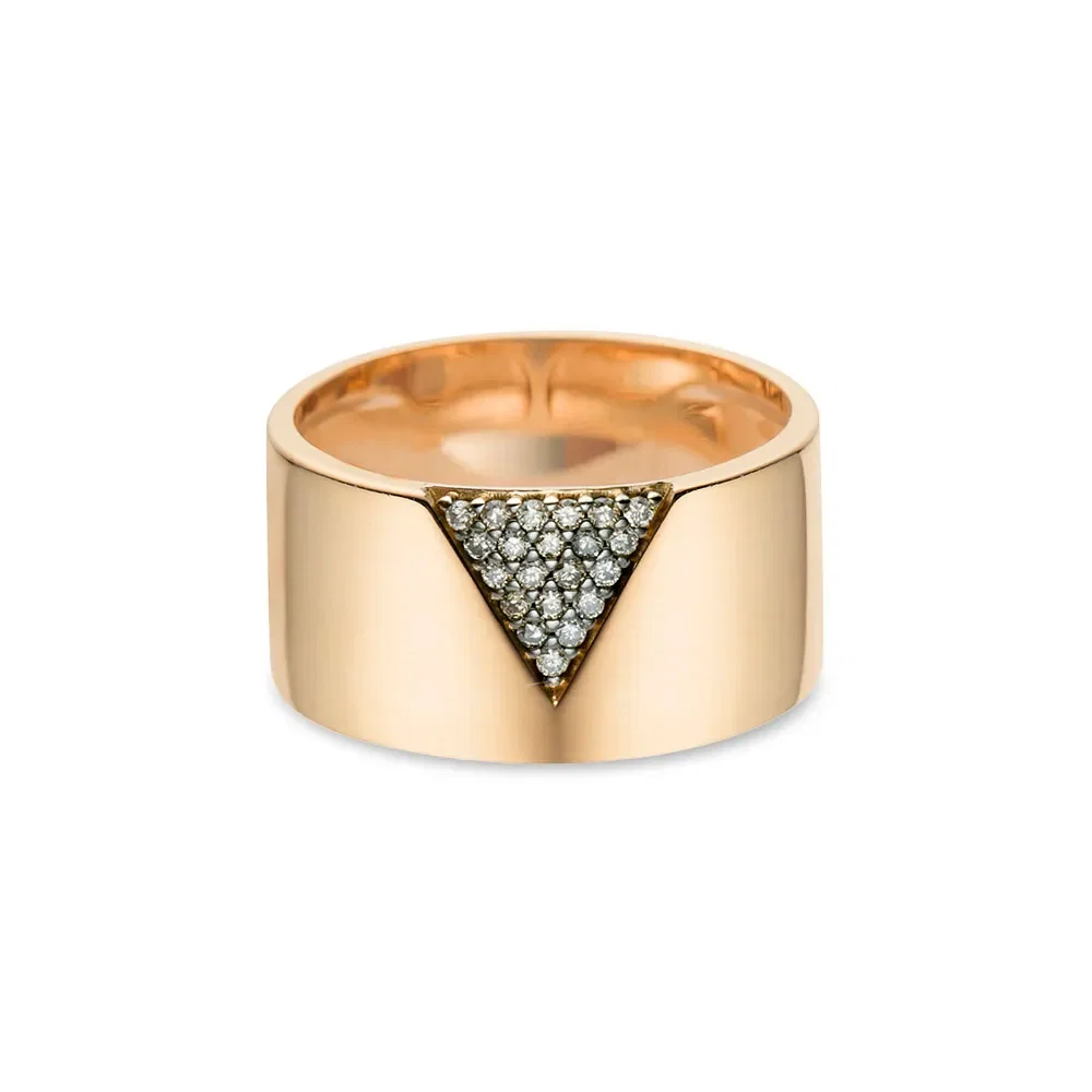 Anel Vivara em Ouro Rosé 18k com Diamantes Brown — imagem 1