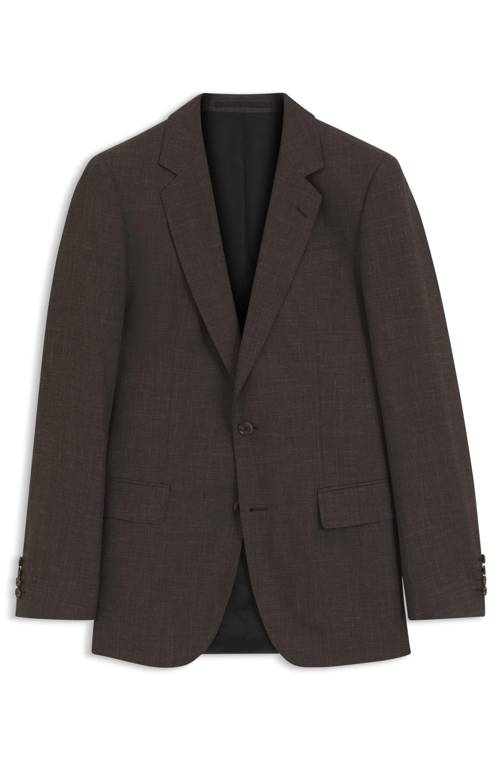 Blazer BOSS By Beckham Slim Fit Em Mistura De Lã