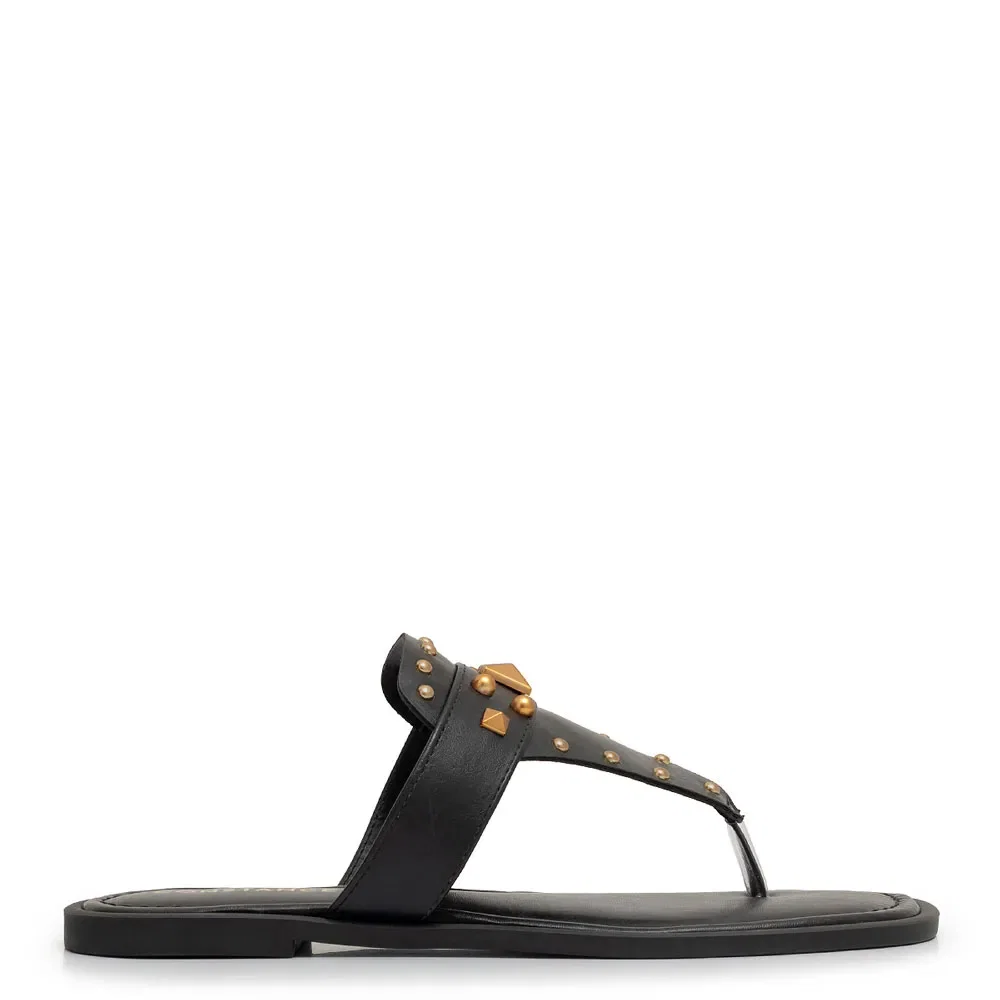 Rasteira Spikes Preta