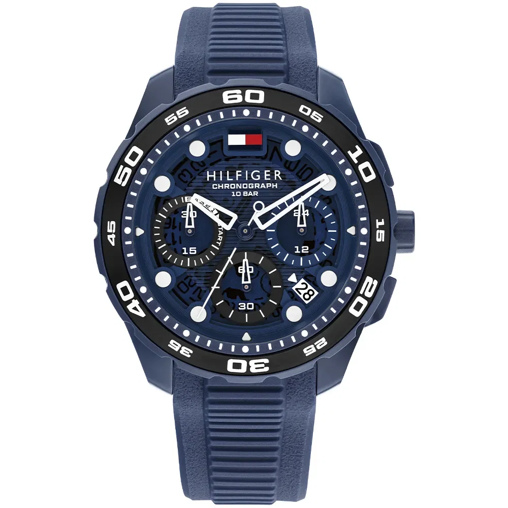 Relógio Tommy Hilfiger TH Regatta Masculino em Borracha Azul 1792232