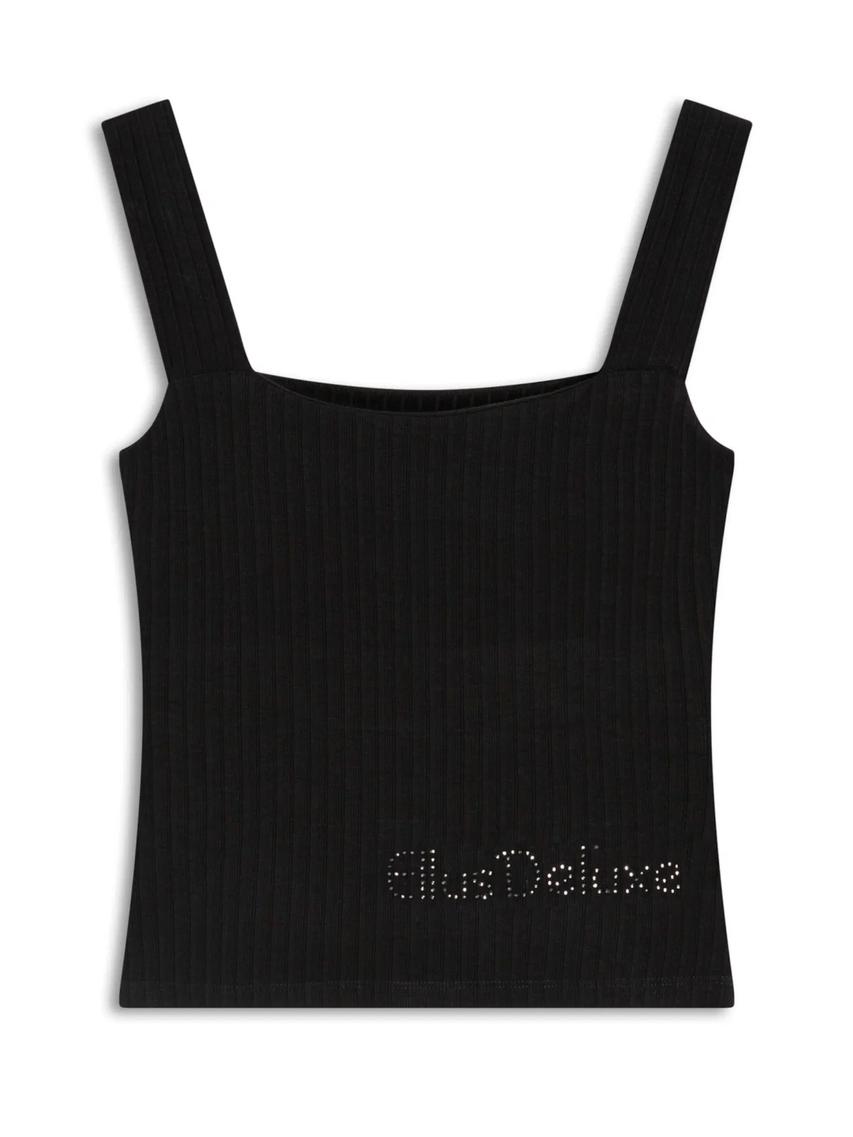 Blusa Rib Ellus Deluxe Strap Preto