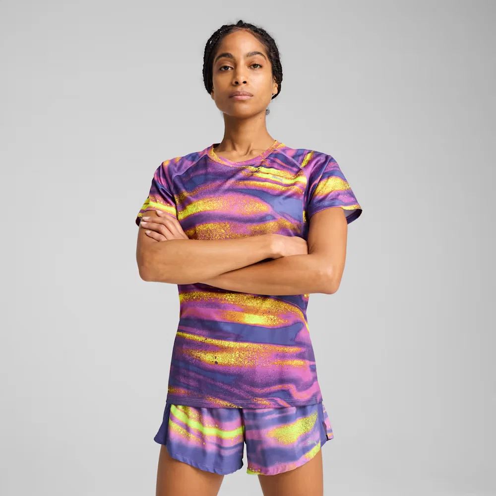Camiseta de Treino VELOCITY All-Over-Print Feminina