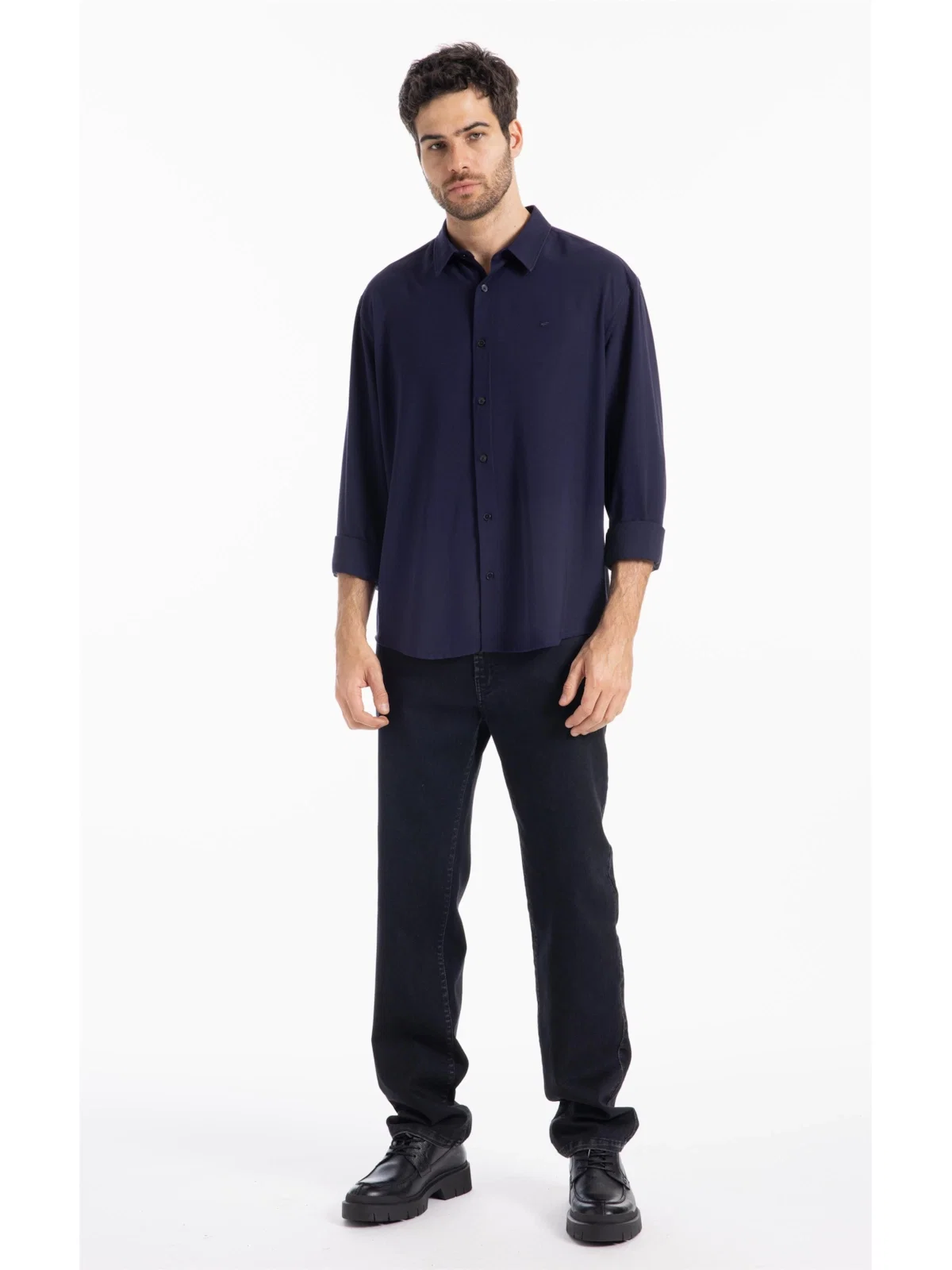 Camisa Tech Twill Classic Xangai Dark Navy — imagem 1