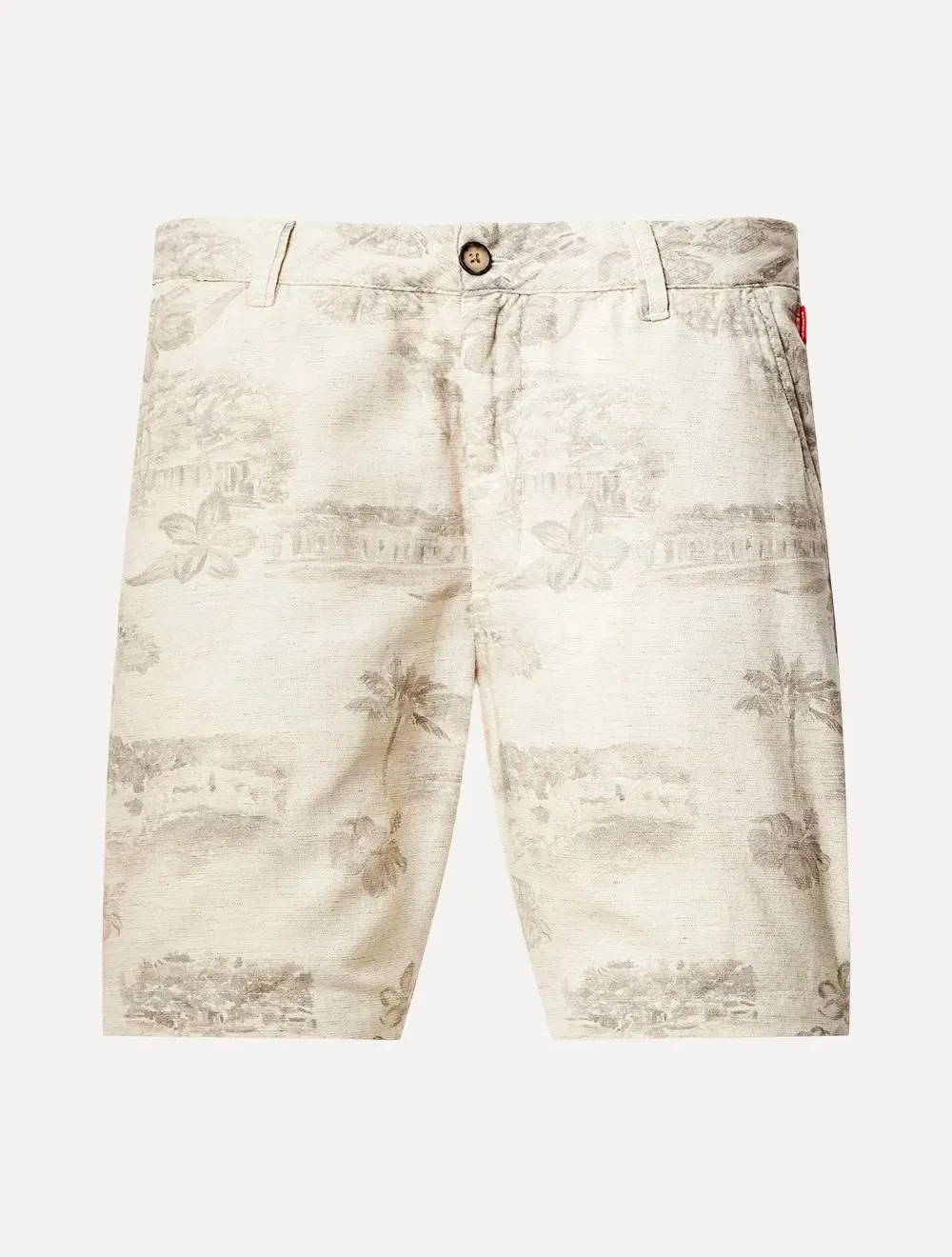 Bermuda Reserva Masculina Casual Estampada Maré Areia