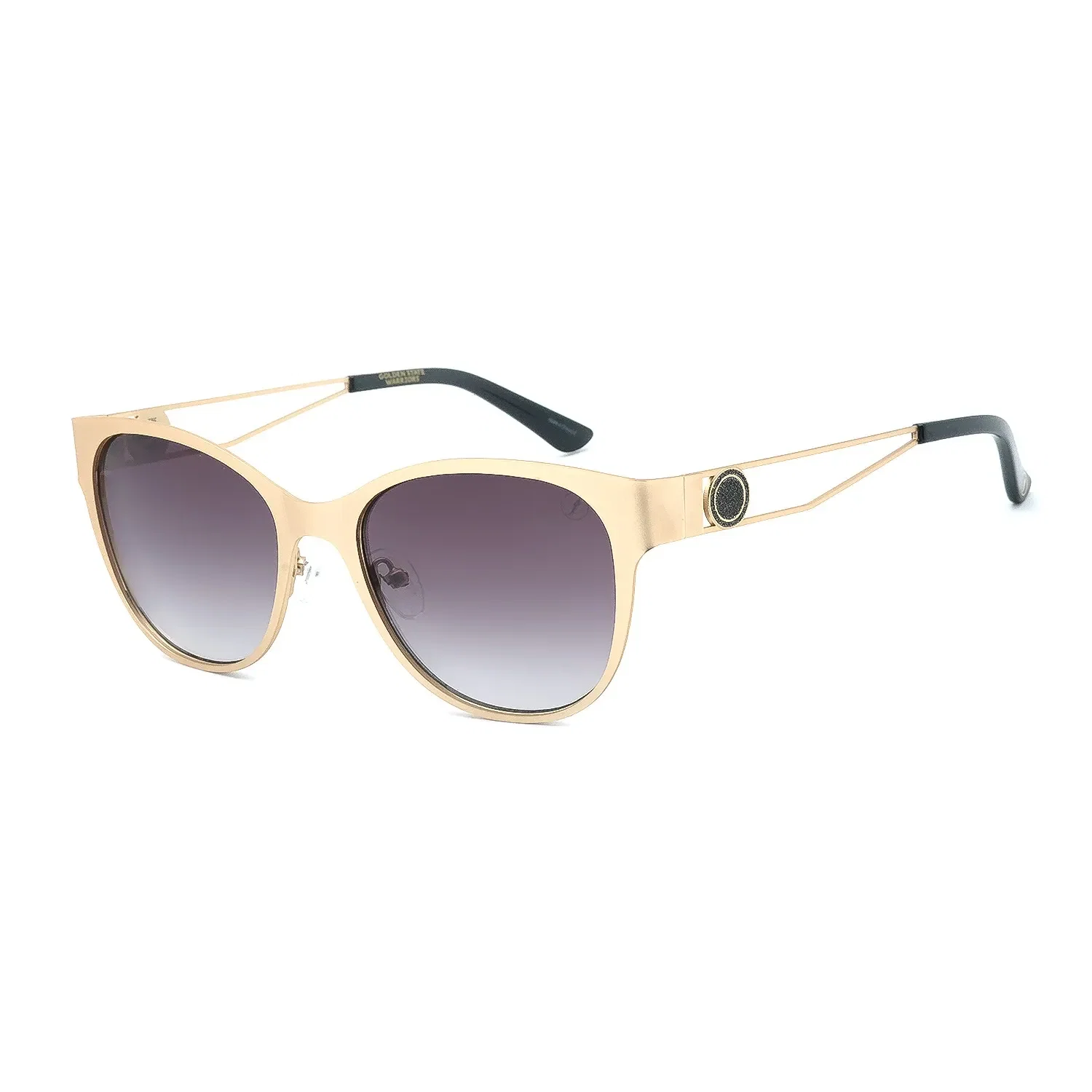 Óculos de Sol Feminino NBA Golden State Warriors Cat Degradê Dourado — imagem 1