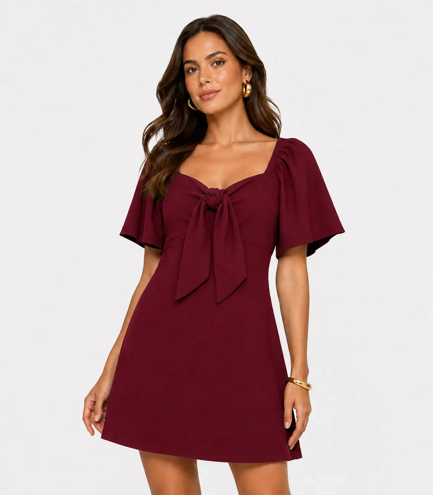 Vestido Feminino Curto Infinita Cor Vermelho