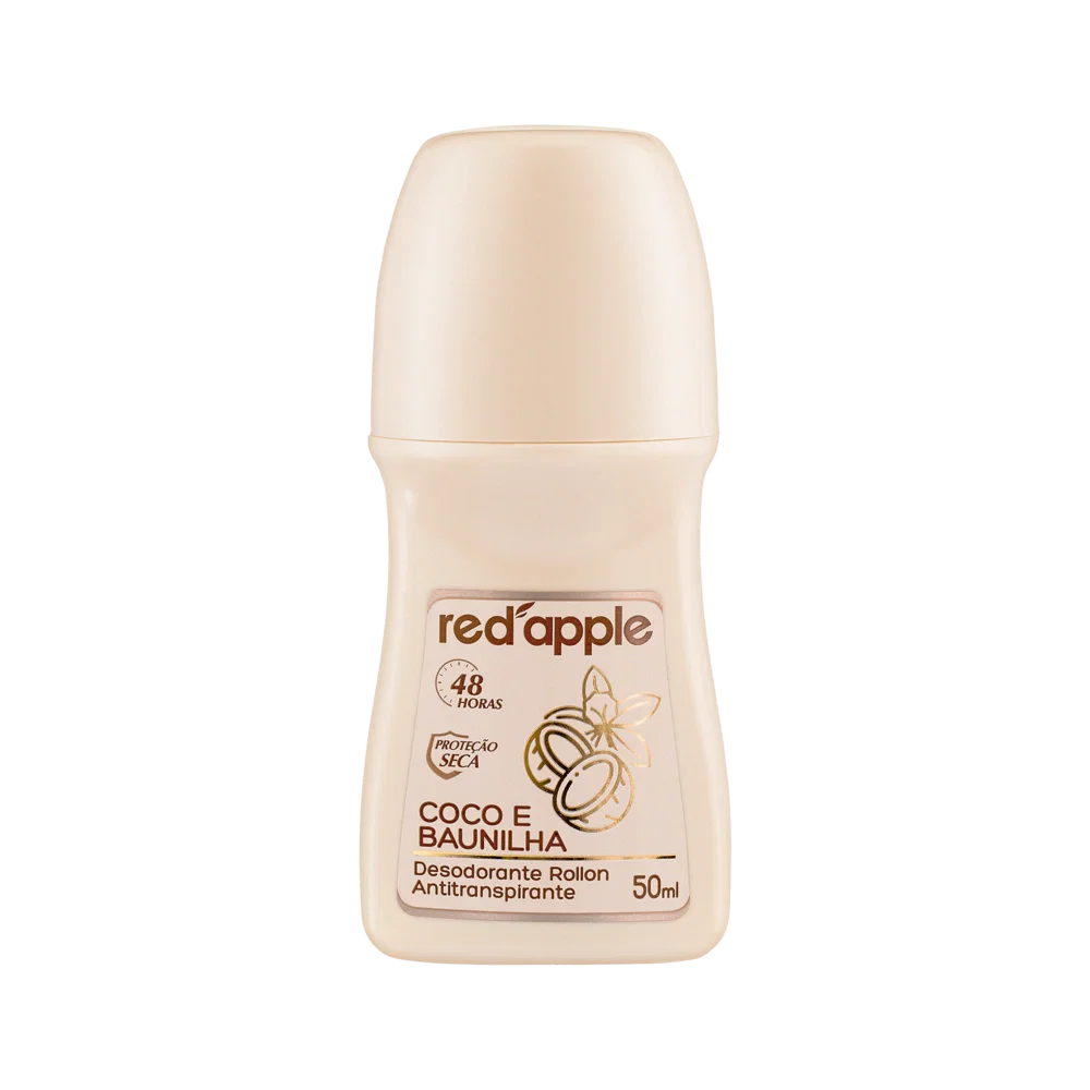 Desodorante Roll-On Red Apple Coco e Baunilha 50ml