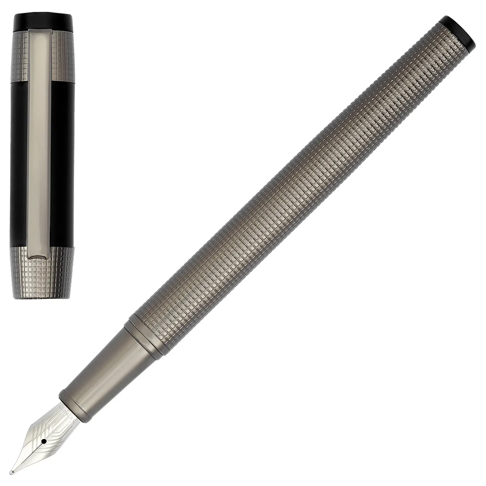 Caneta Hugo Boss Aço Cinza Escuro / preto Hst4962d — imagem 1