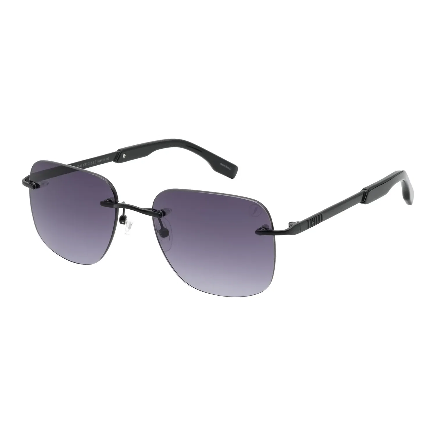 Óculos de Sol Masculino Slim Invisible Degradê Preto — imagem 1