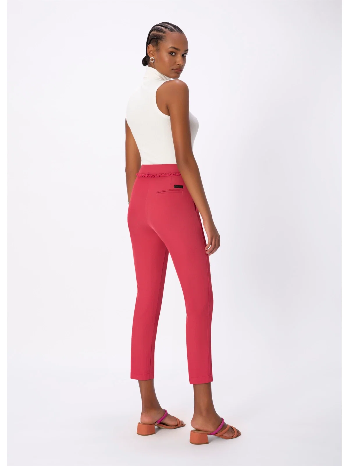 Calça Babados Rosa Dirty
