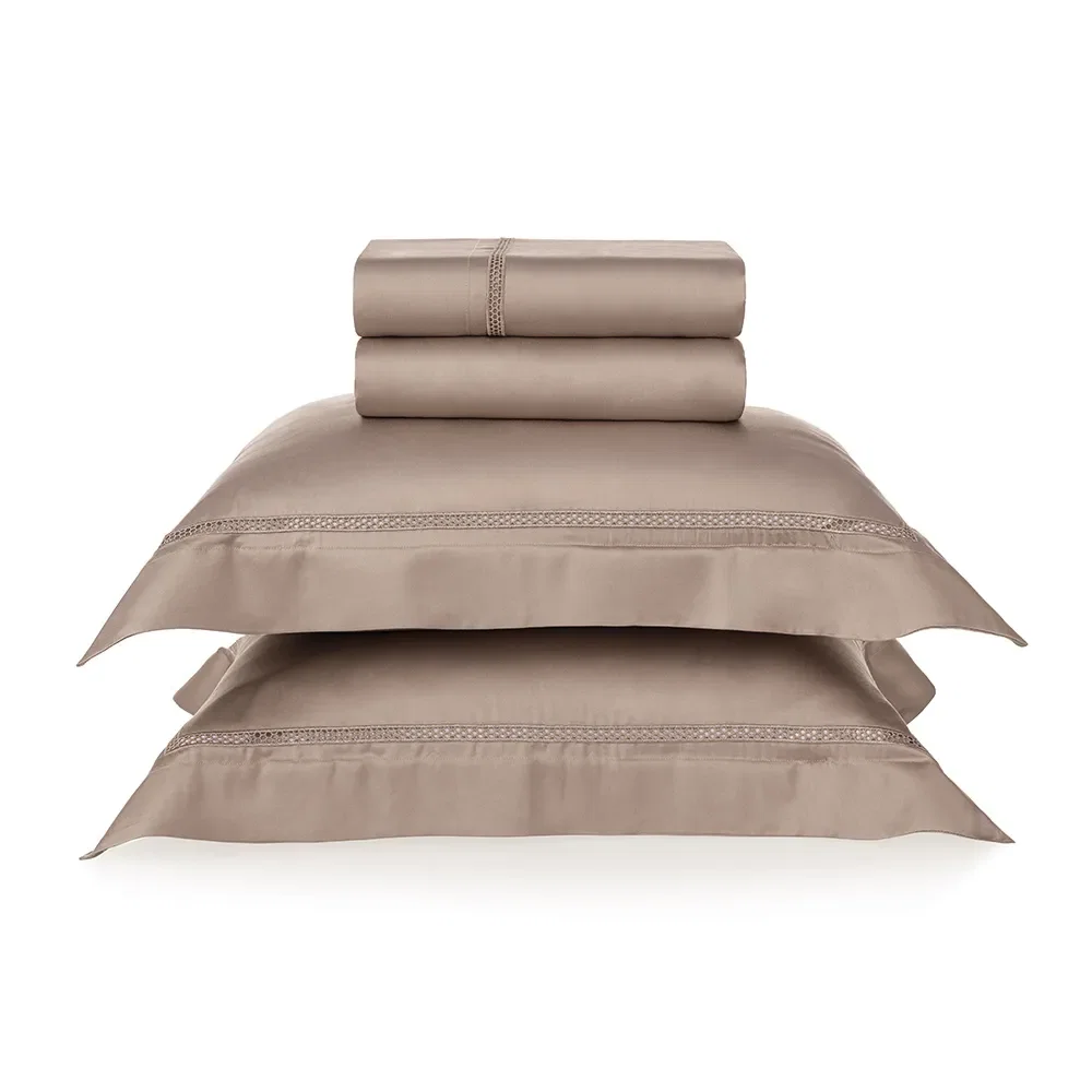Jogo de cama 300 fios Bambu Contessina Nocciola