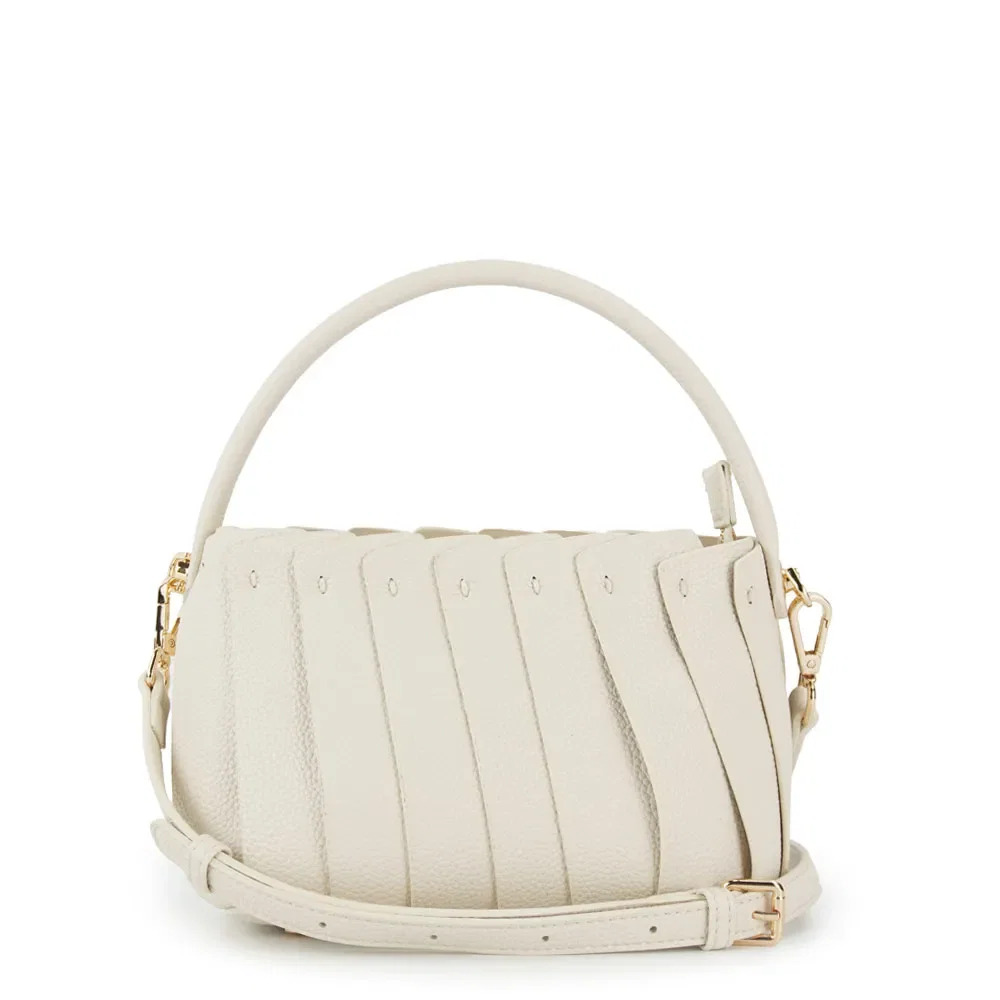 Bolsa Tiracolo Off White Texturizada — imagem 1