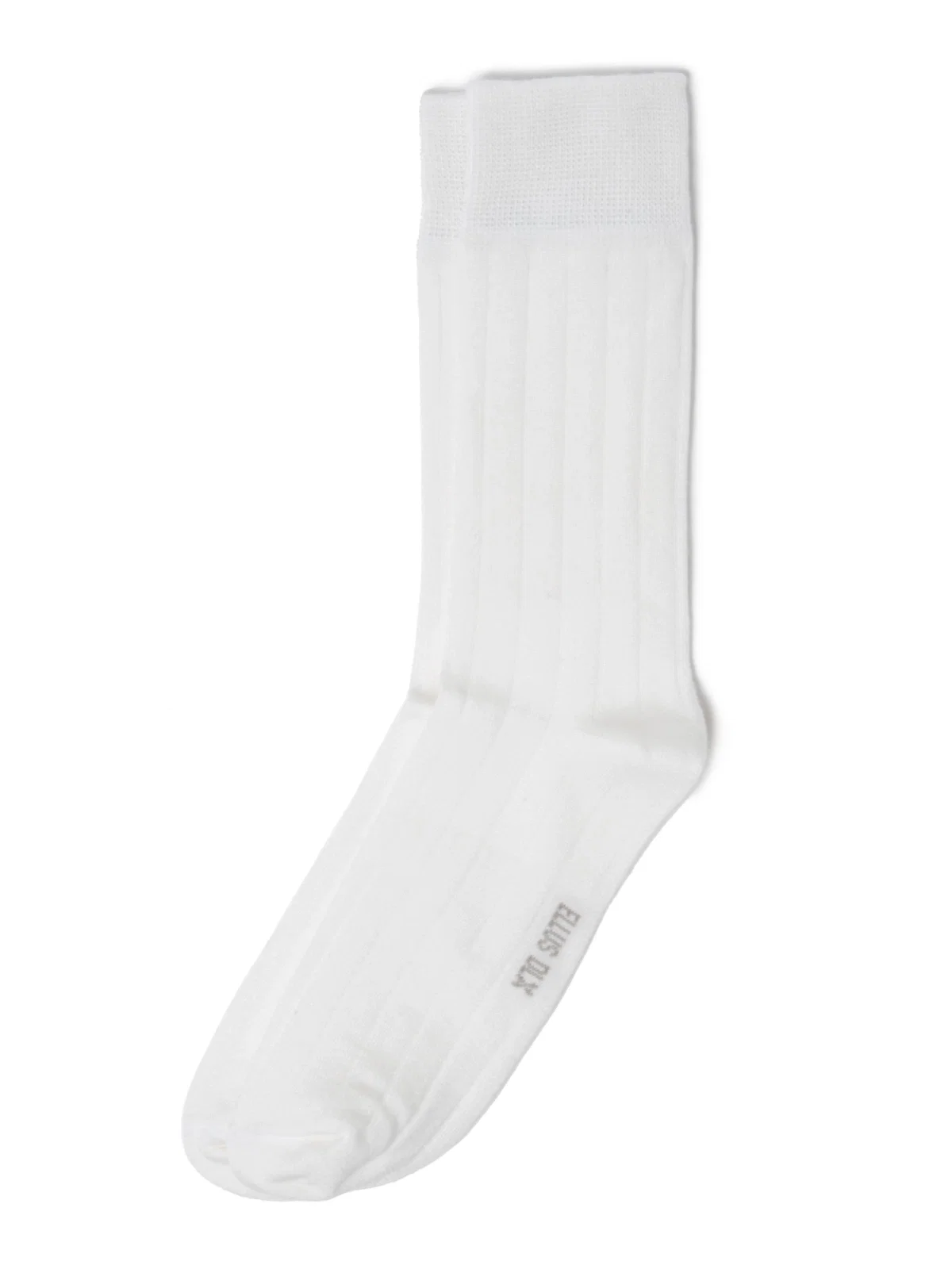 Meia Ribbed Ellus Off White