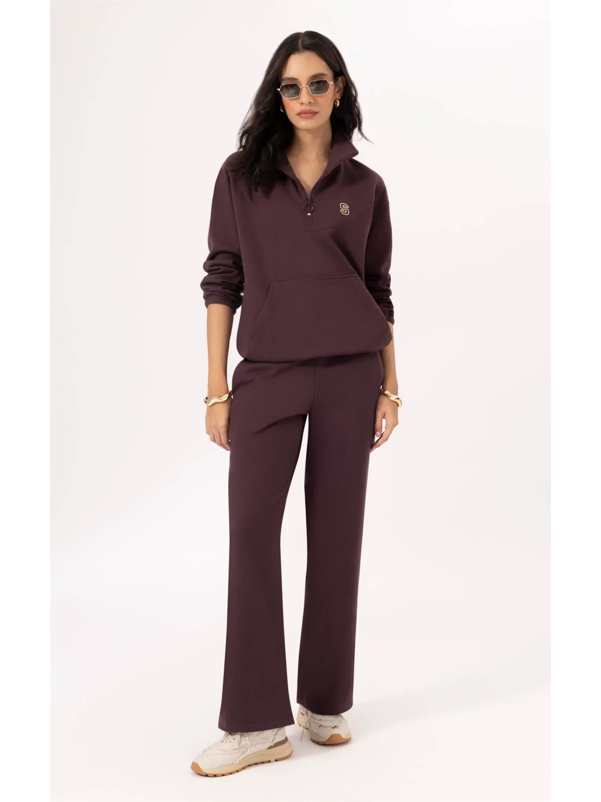 Calça Moletom Ski Dark Wine — imagem 1