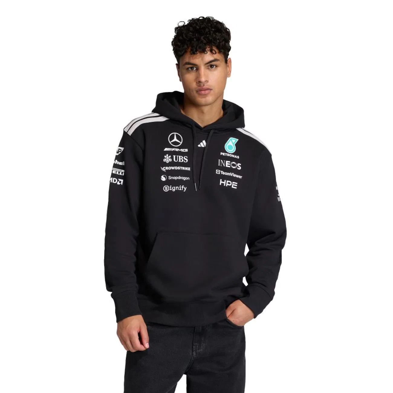 Blusão com Capuz Adidas Mercedes - AMG Petronas F1 Team Driver - Masculino