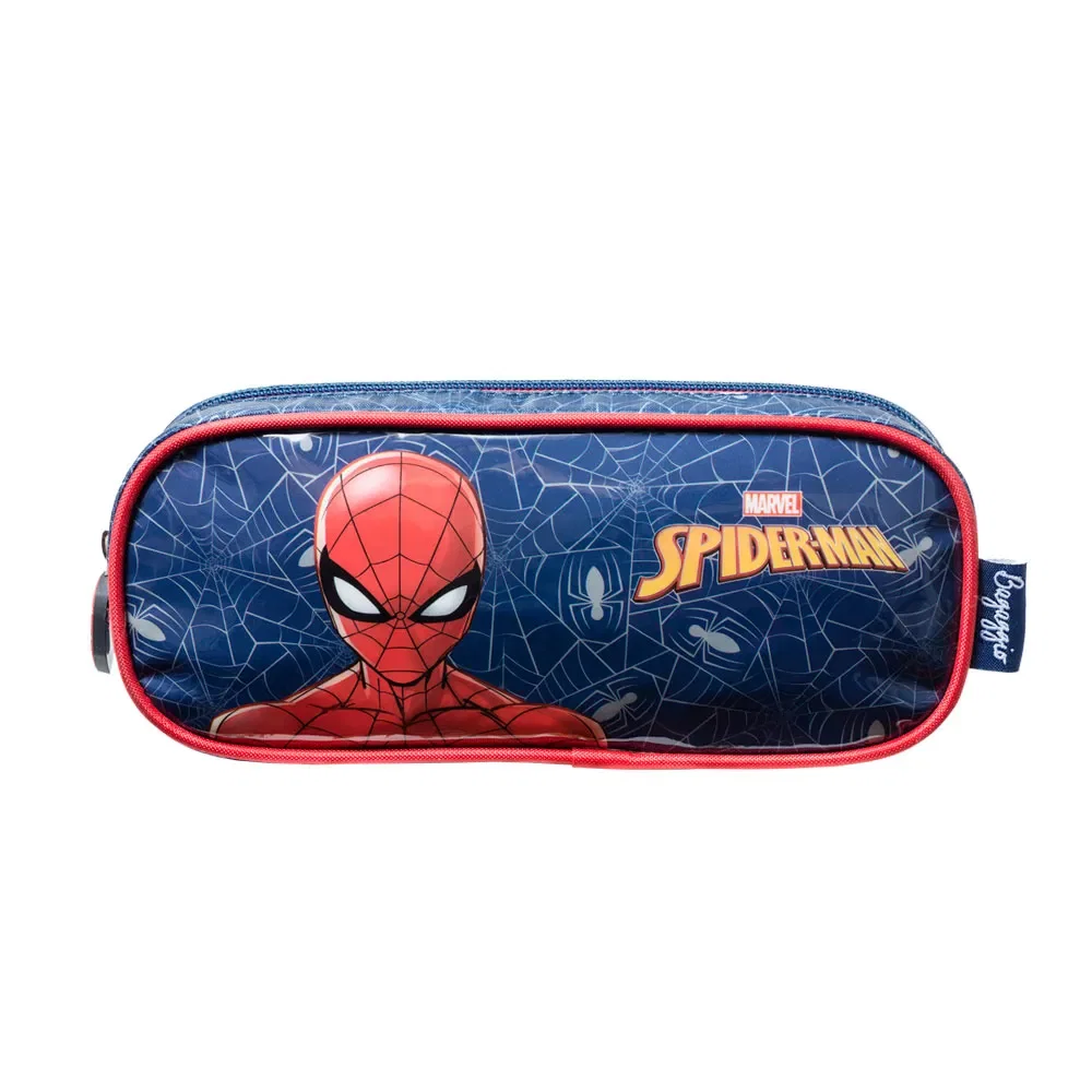 Estojo Escolar Masculino Homem Aranha Azul