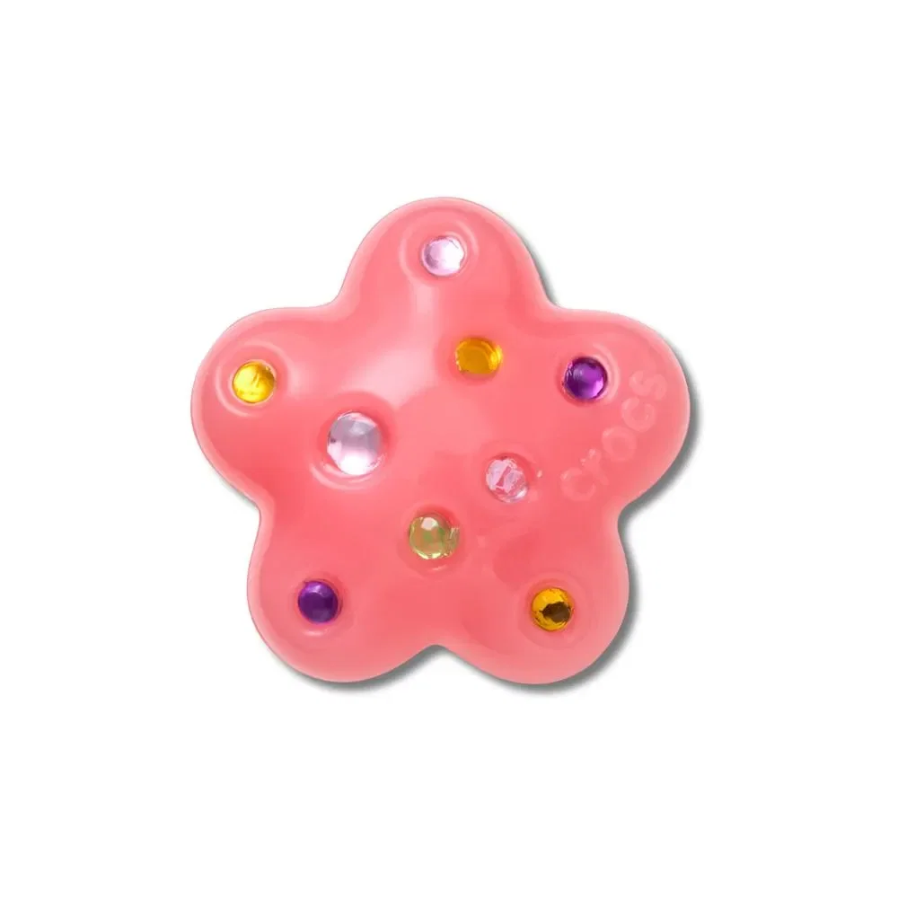 Flor Rosa Delicada Com Gemas