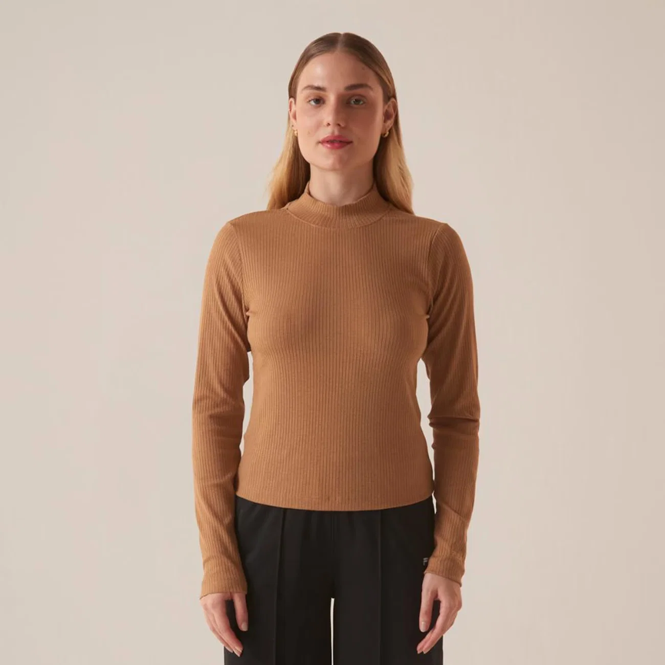 Blusa Manga Longa Fila Essentials Canelada Feminina
