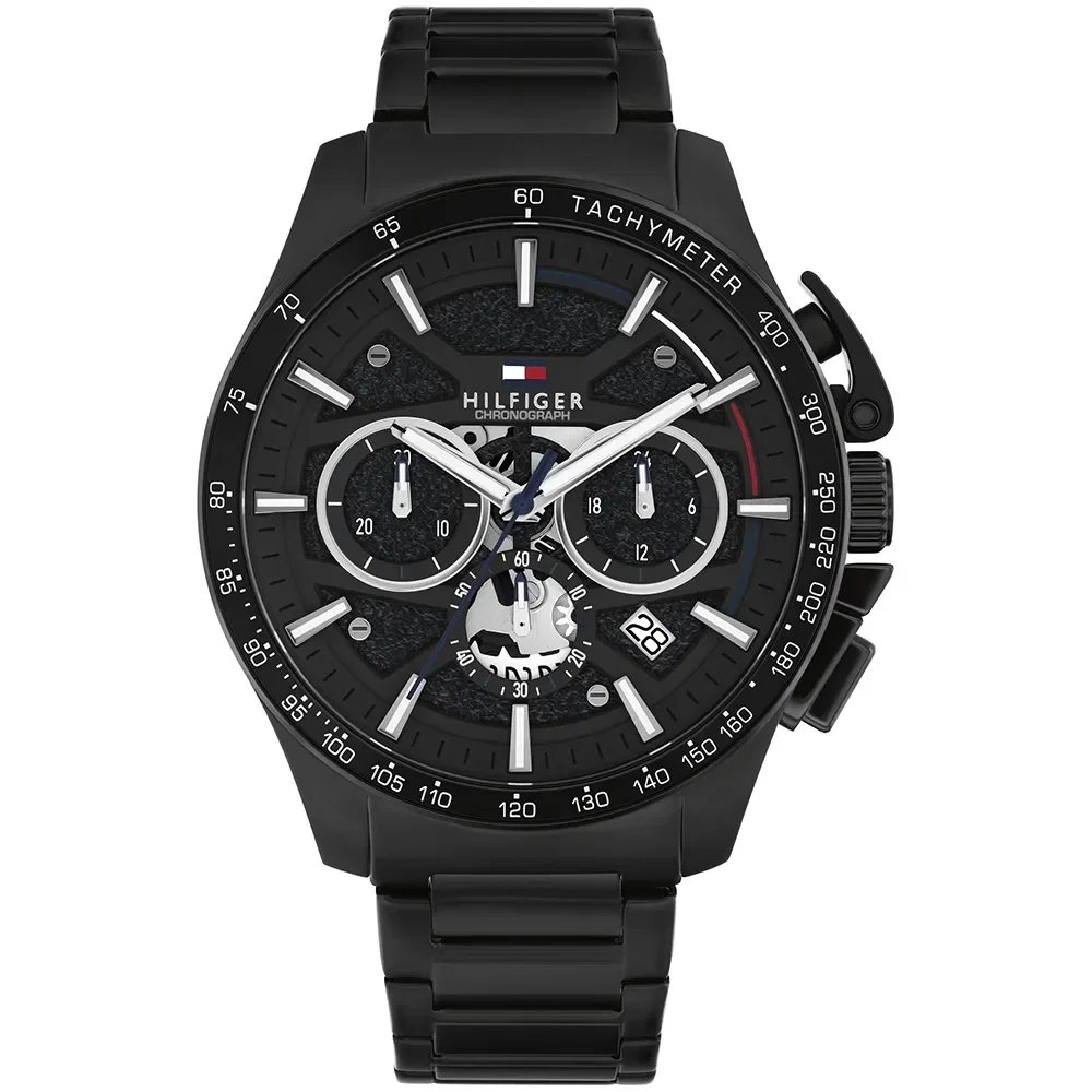 Relógio Tommy Hilfiger Bank Masculino em Aço Preto 1792262 — imagem 1