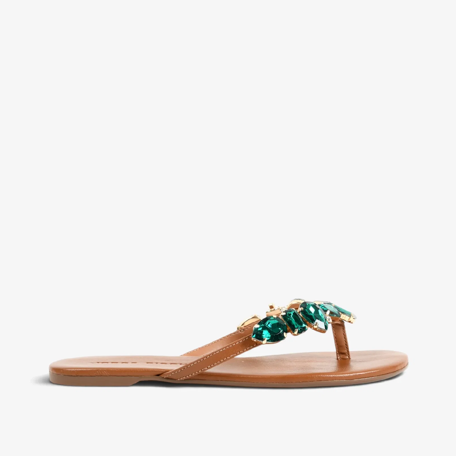 Chinelo Flat Nude Blush Couro