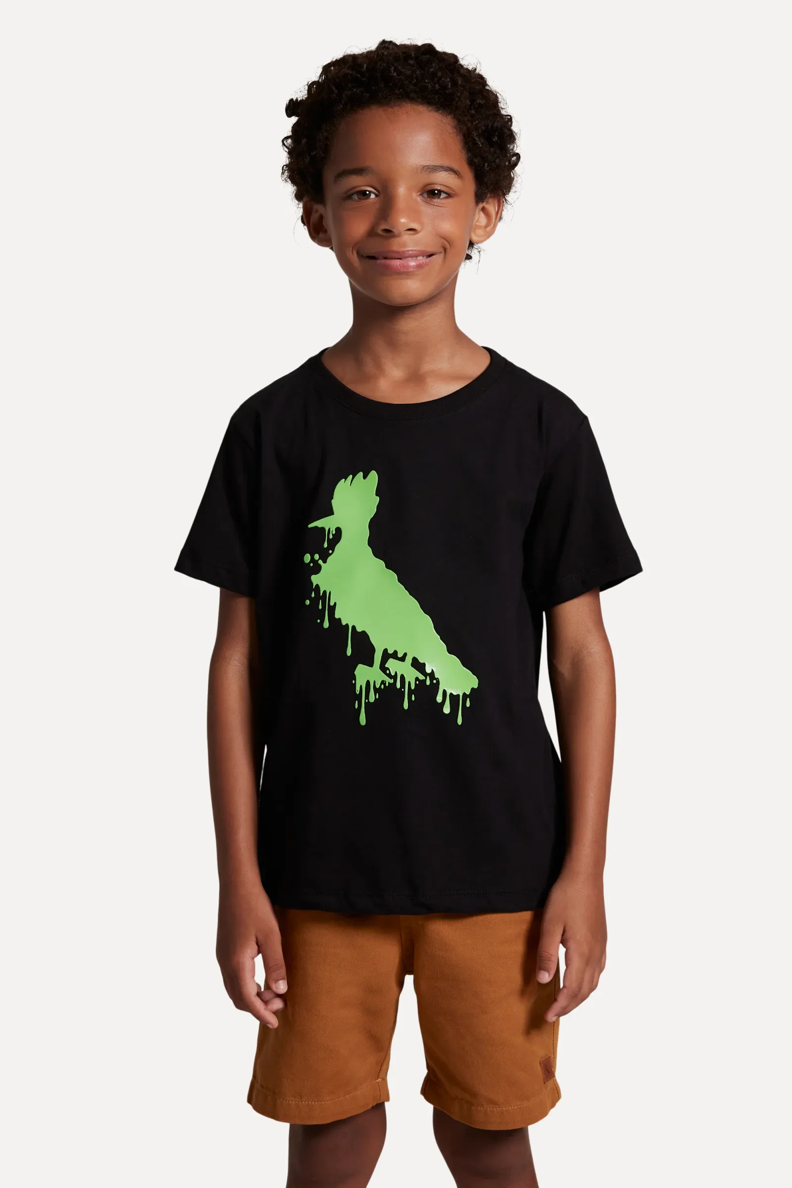 Camiseta Estampada Mini Slime Verde