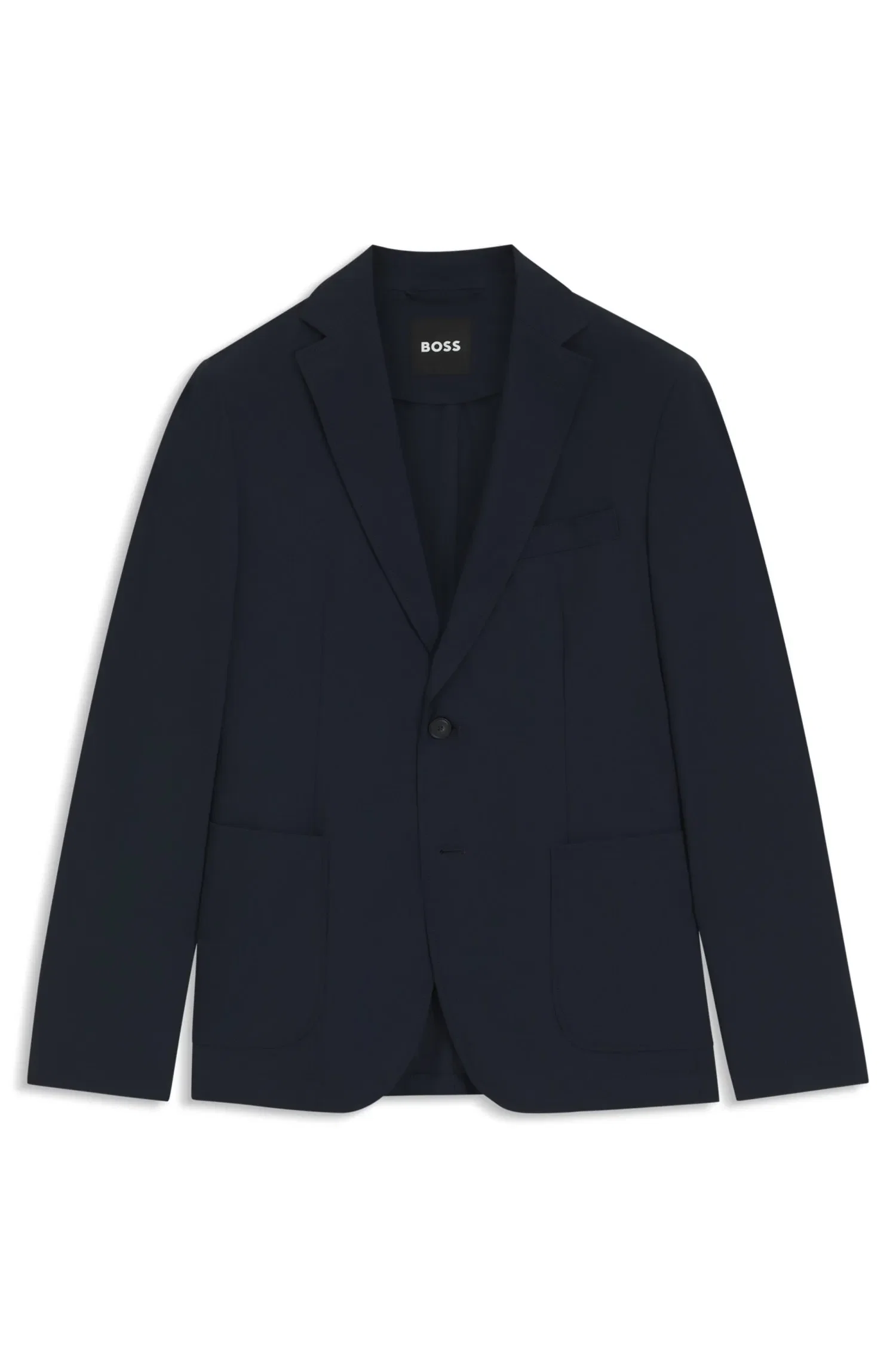 Blazer Slim Fit Dobrável Em Tecido Repelente À Água — imagem 1