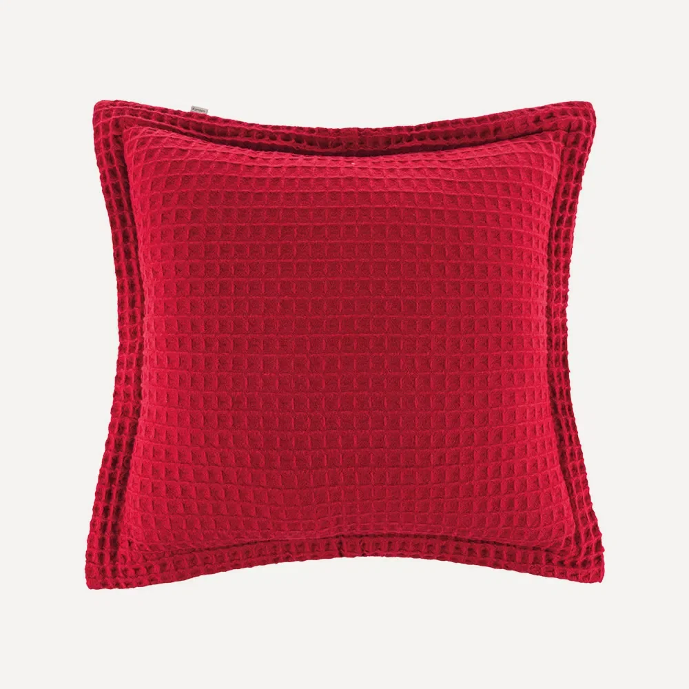 Almofada Decorativa Quadrada 100% Algodão Denver Vermelho