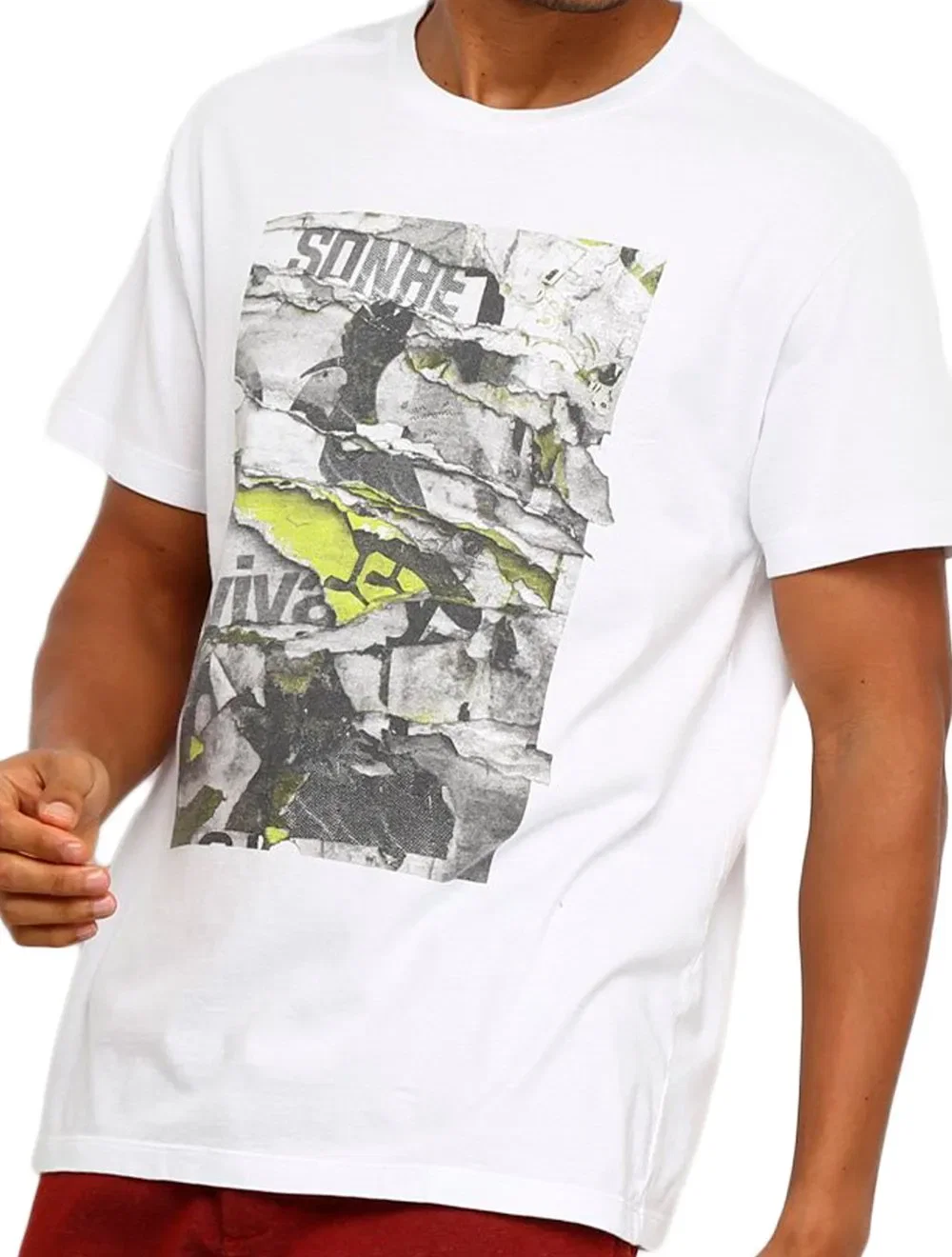 Camiseta Reserva Masculina Sonhe Viva Branca