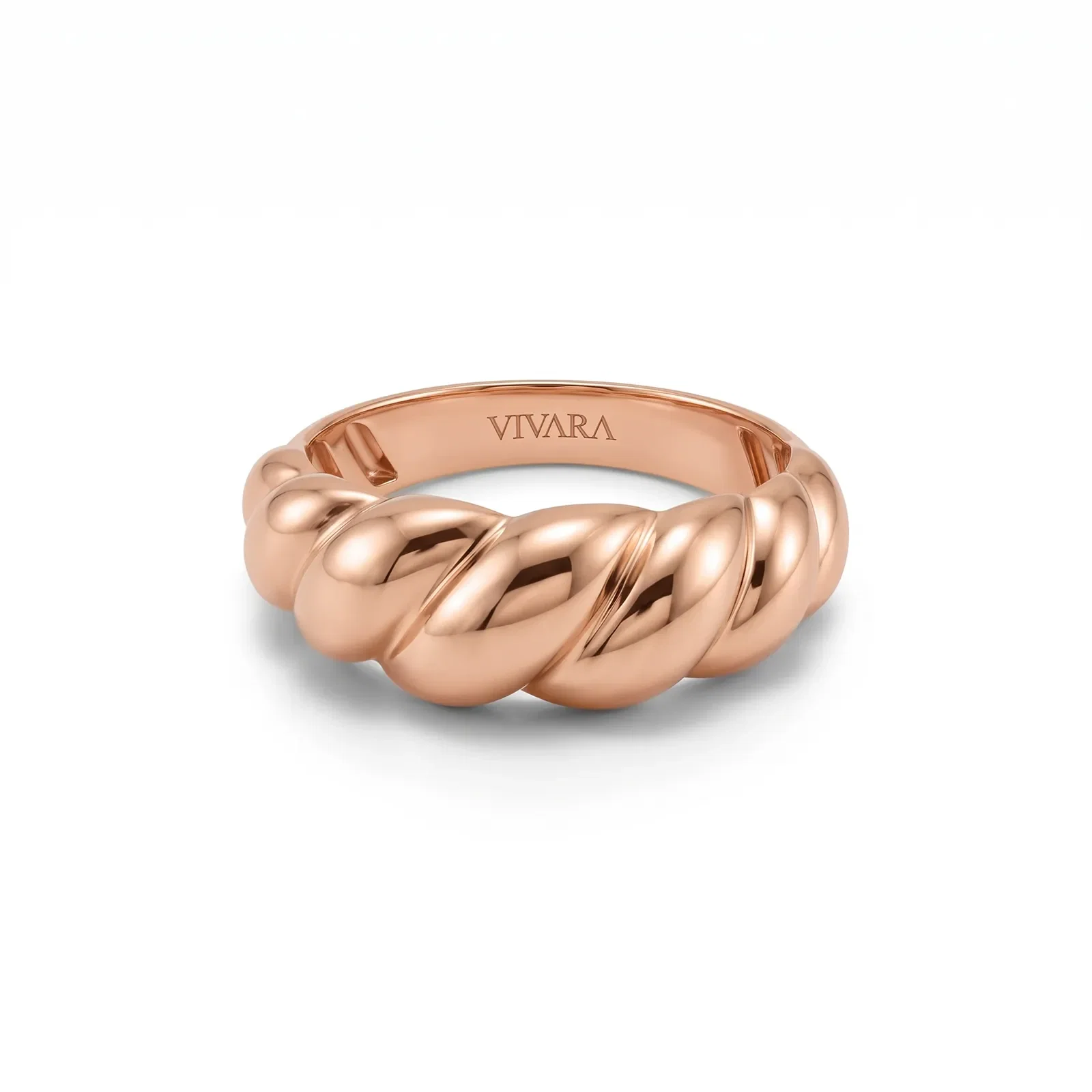 Anel Viena em Ouro Rosé 18k
