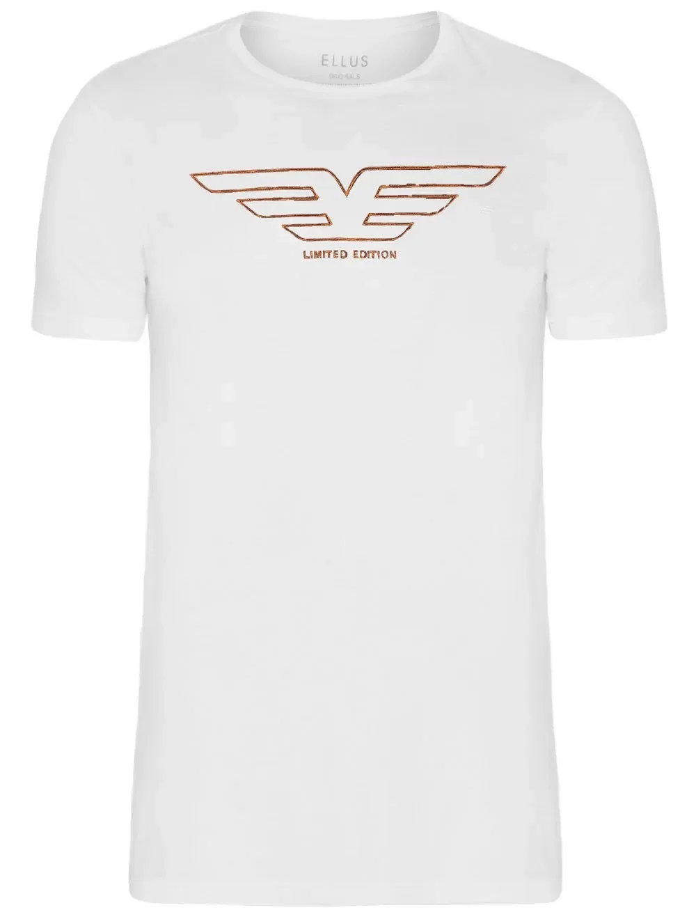 Camiseta Ellus Masculina Cotton Fine Mirror Scraw Classic Branca
