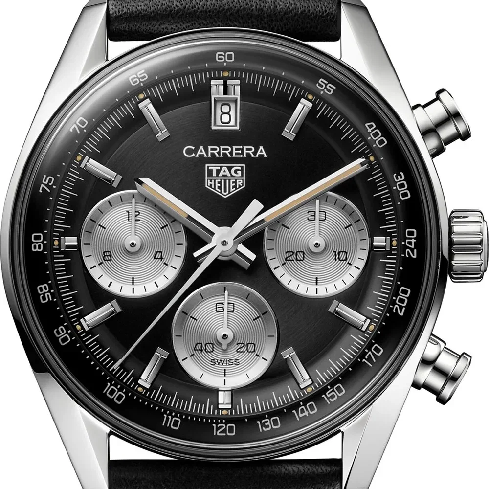 Relógio Tag Heuer Carrera Masculino Couro Preto Cbs2210.fc6534 — imagem 1