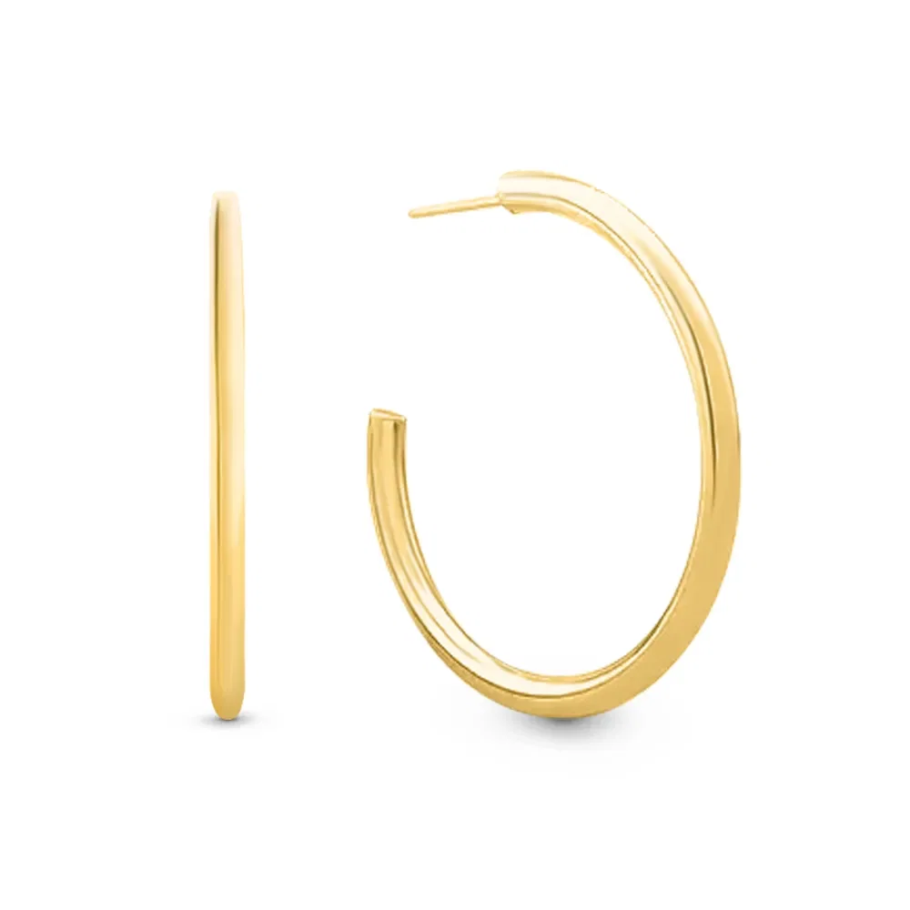 Argola em Ouro Amarelo 18k, 32mm — imagem 1