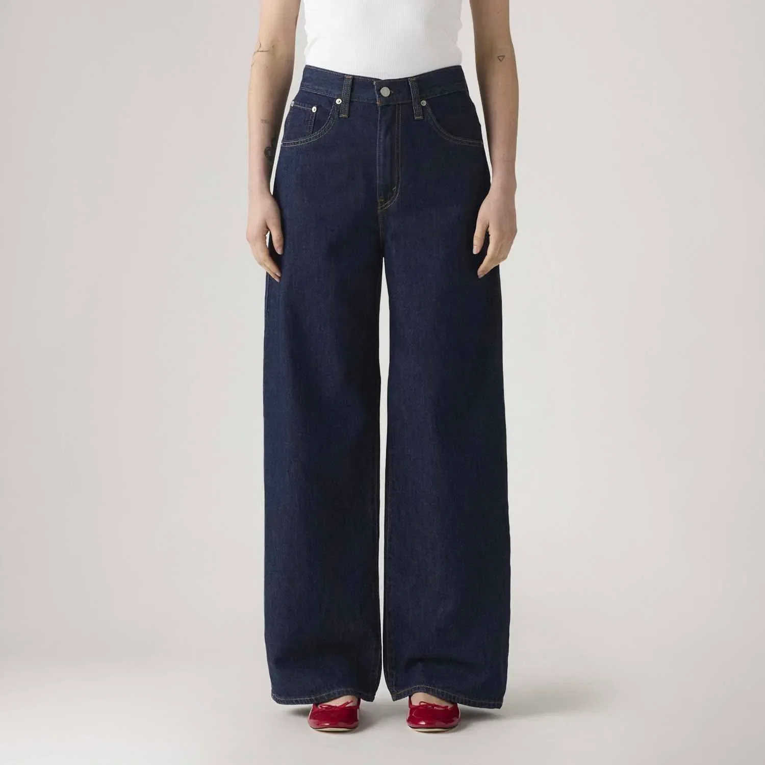 Calça Jeans Levi's® Cinch Baggy Lavagem Escura