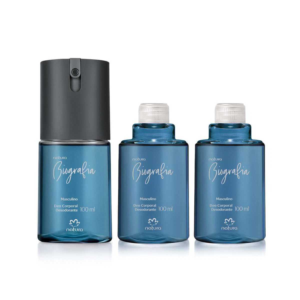 Kit Desodorante Corporal Biografia Masculino (3 produtos)
