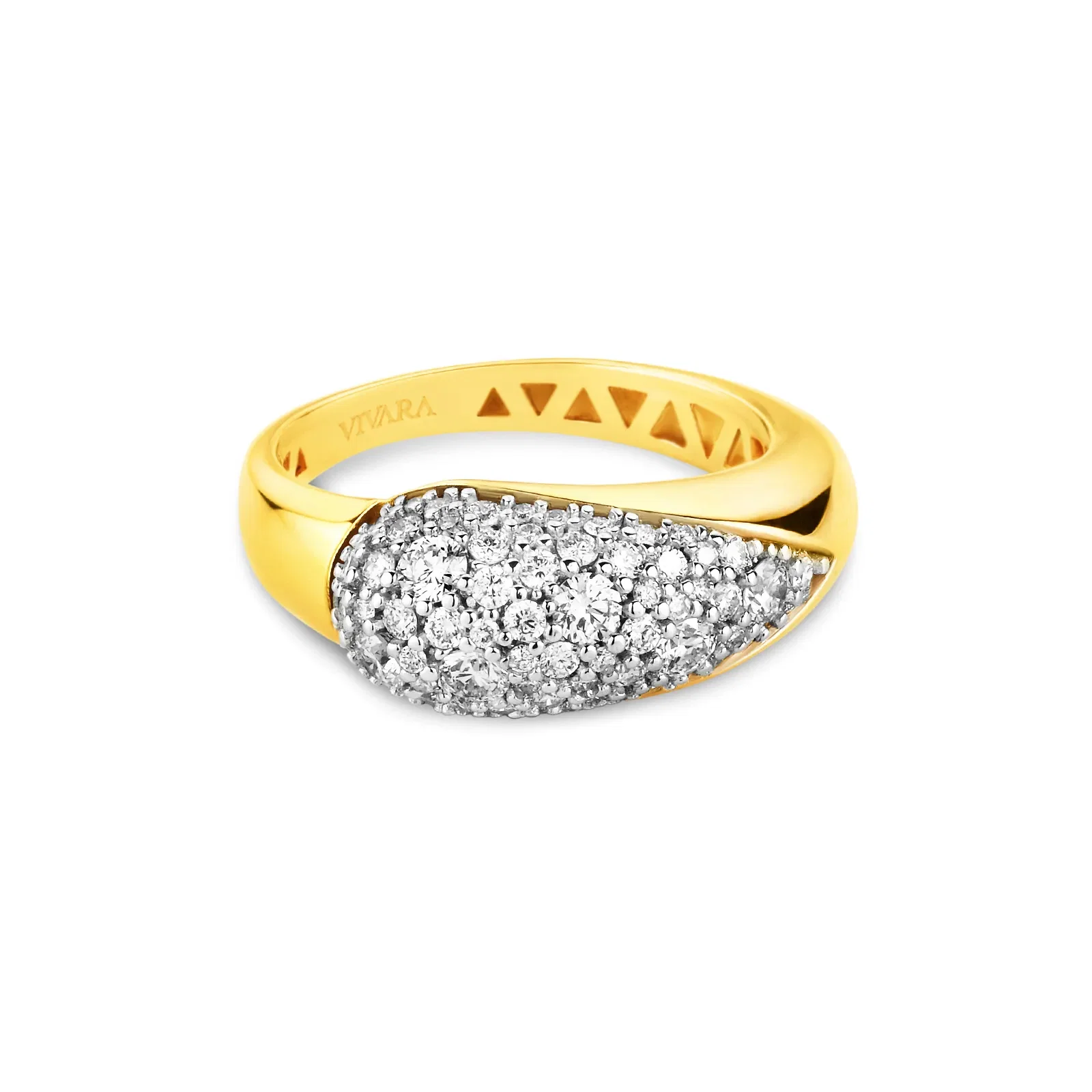 Anel Majestá em Ouro Amarelo 18k com Diamantes 0,662ct — imagem 1