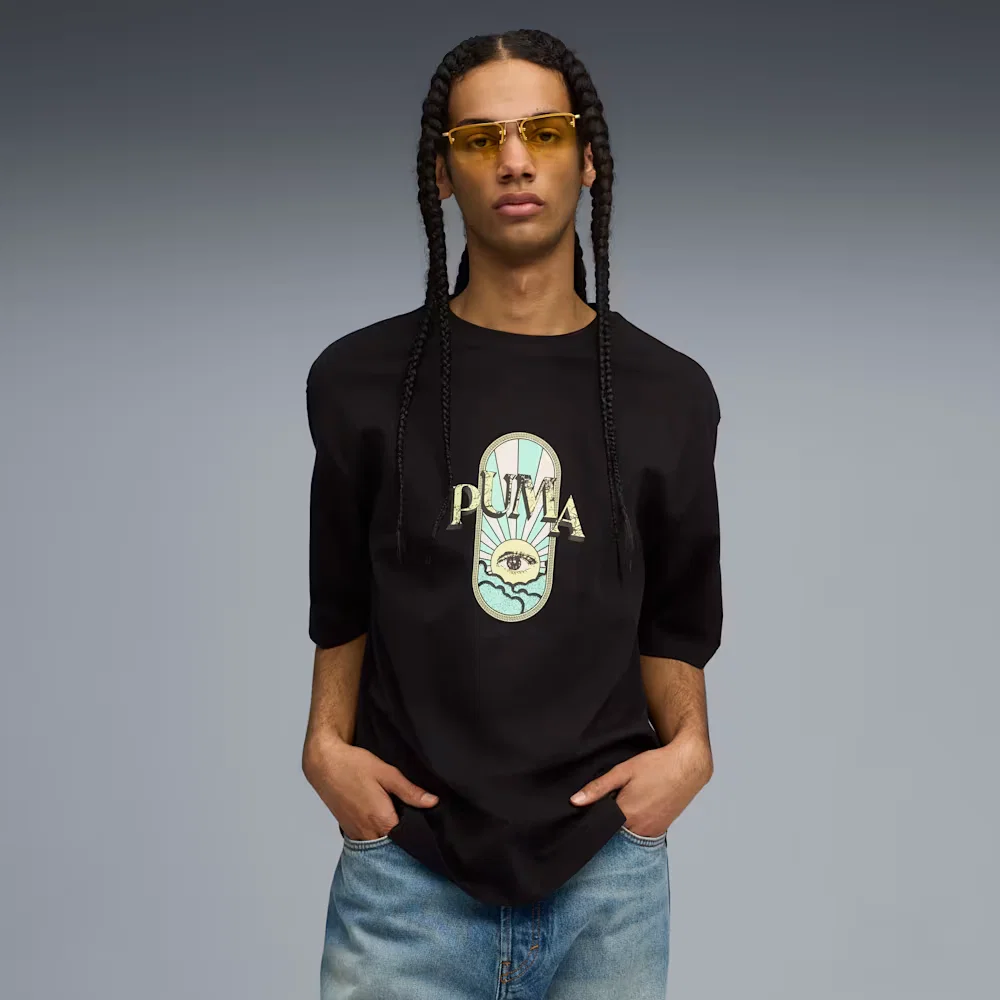 Camiseta Graphic Puma Fest Boxy Masculina — imagem 1