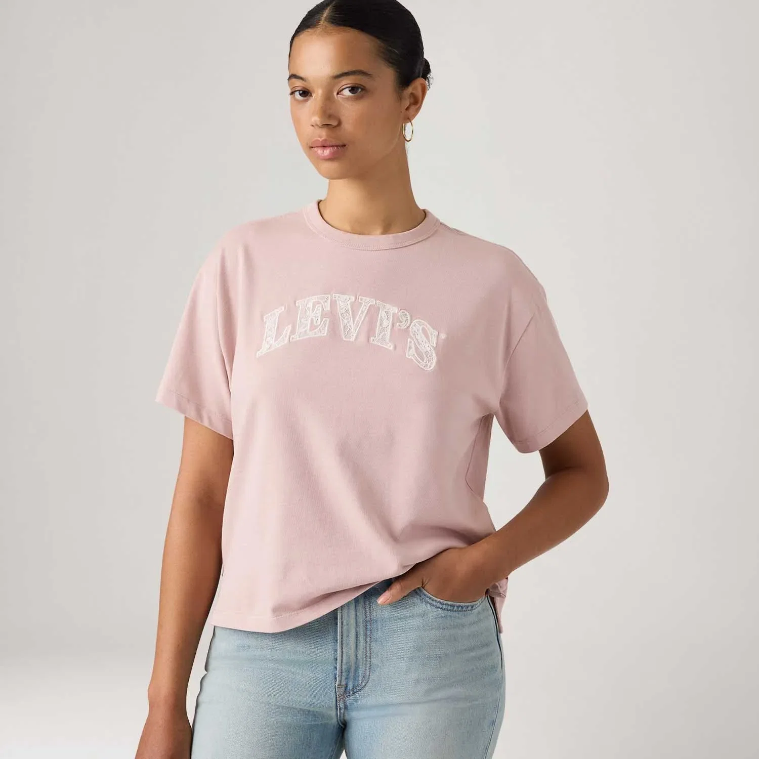 Camiseta Levi's® Graphic Vintage Tee Ros Claro Manga Curta — imagem 1