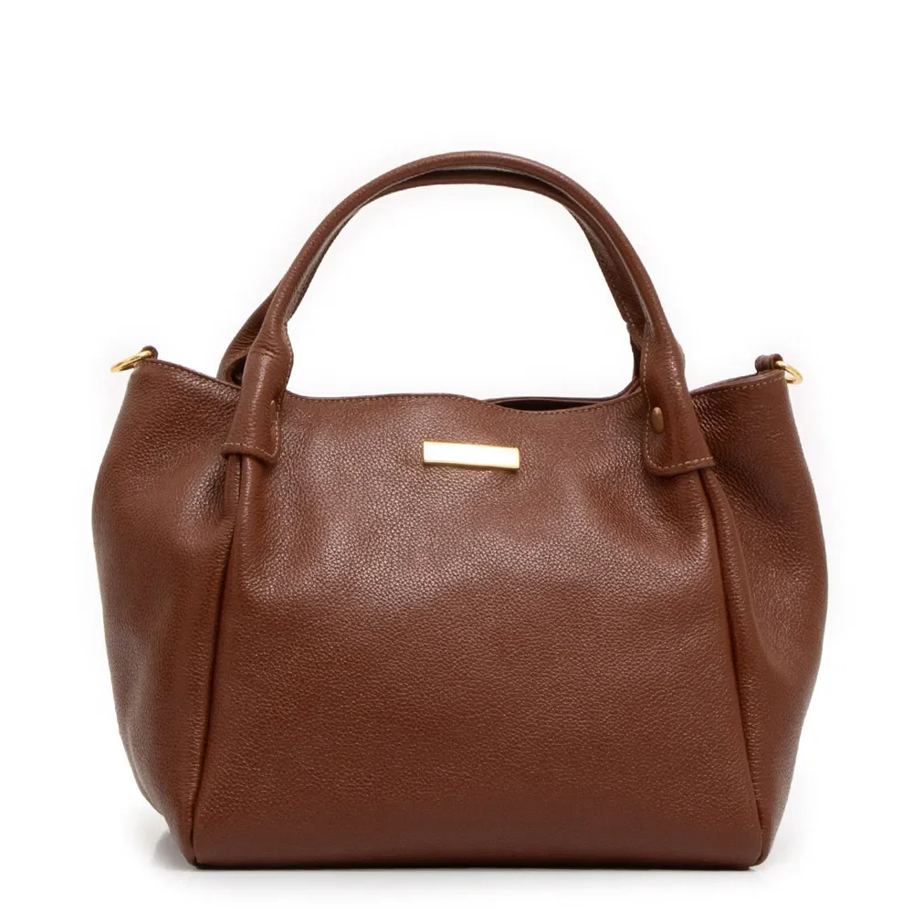 Bolsa Tote Caramelo Couro