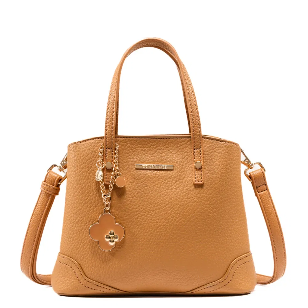 Bolsa Tiracolo Chaveiro Caramelo