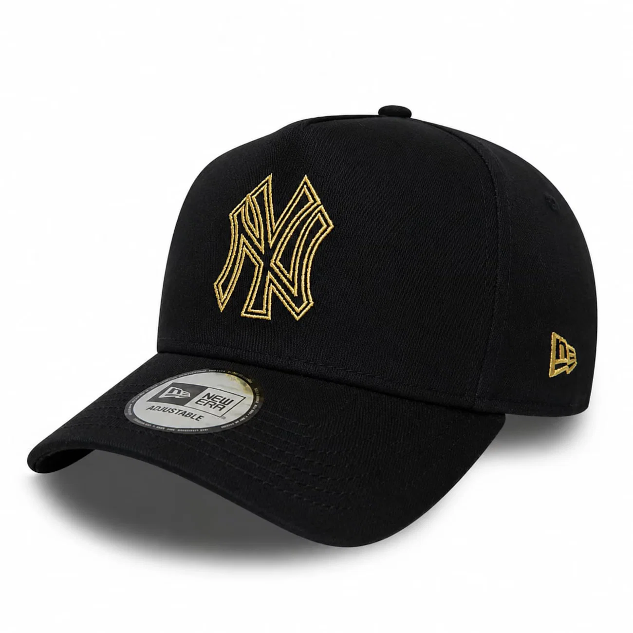 Boné Unissex New Era 9Forty A-Frame New York Yankees Metallic - Aba Curva