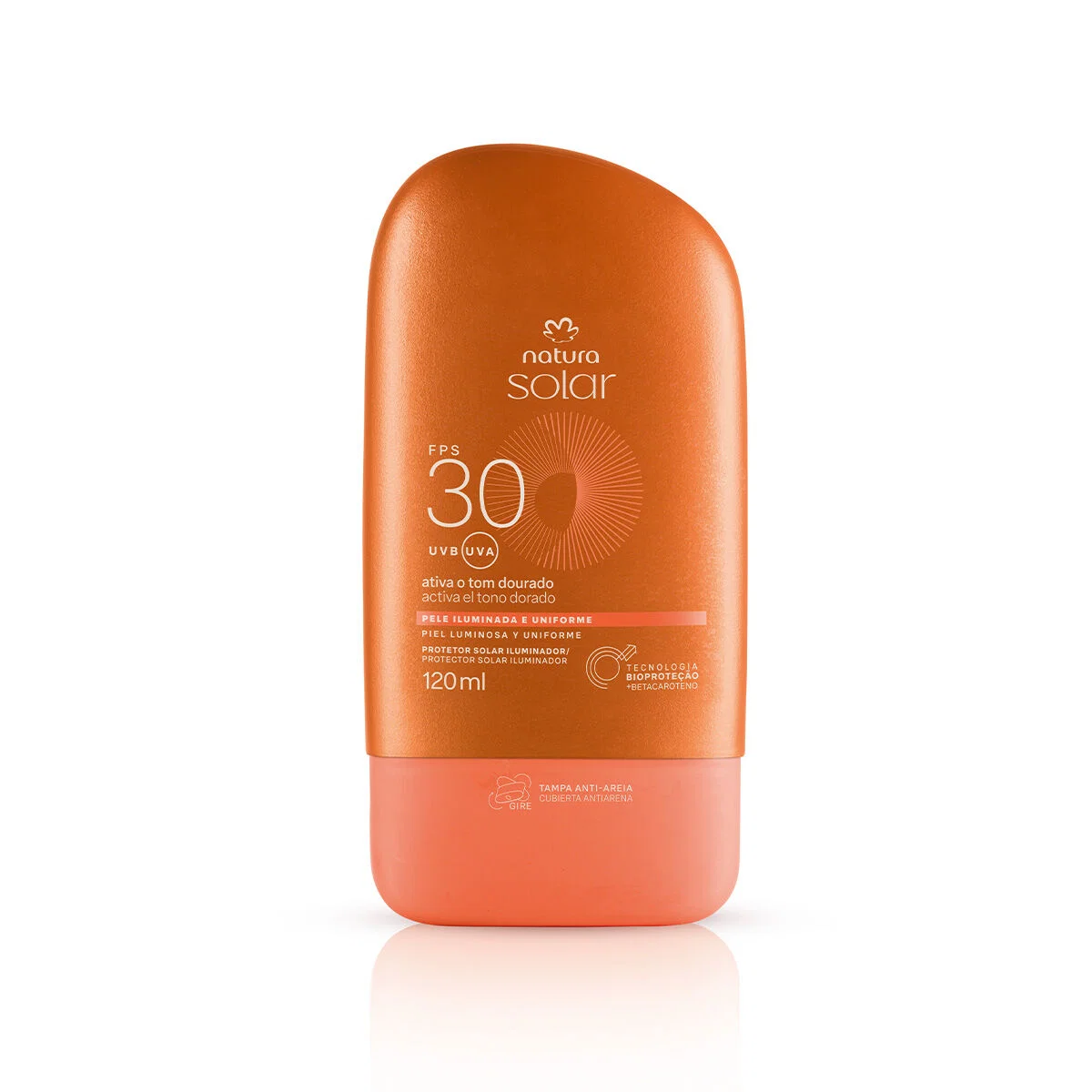 Protetor Solar Iluminador FPS30 Natura Solar 120 ml — imagem 1