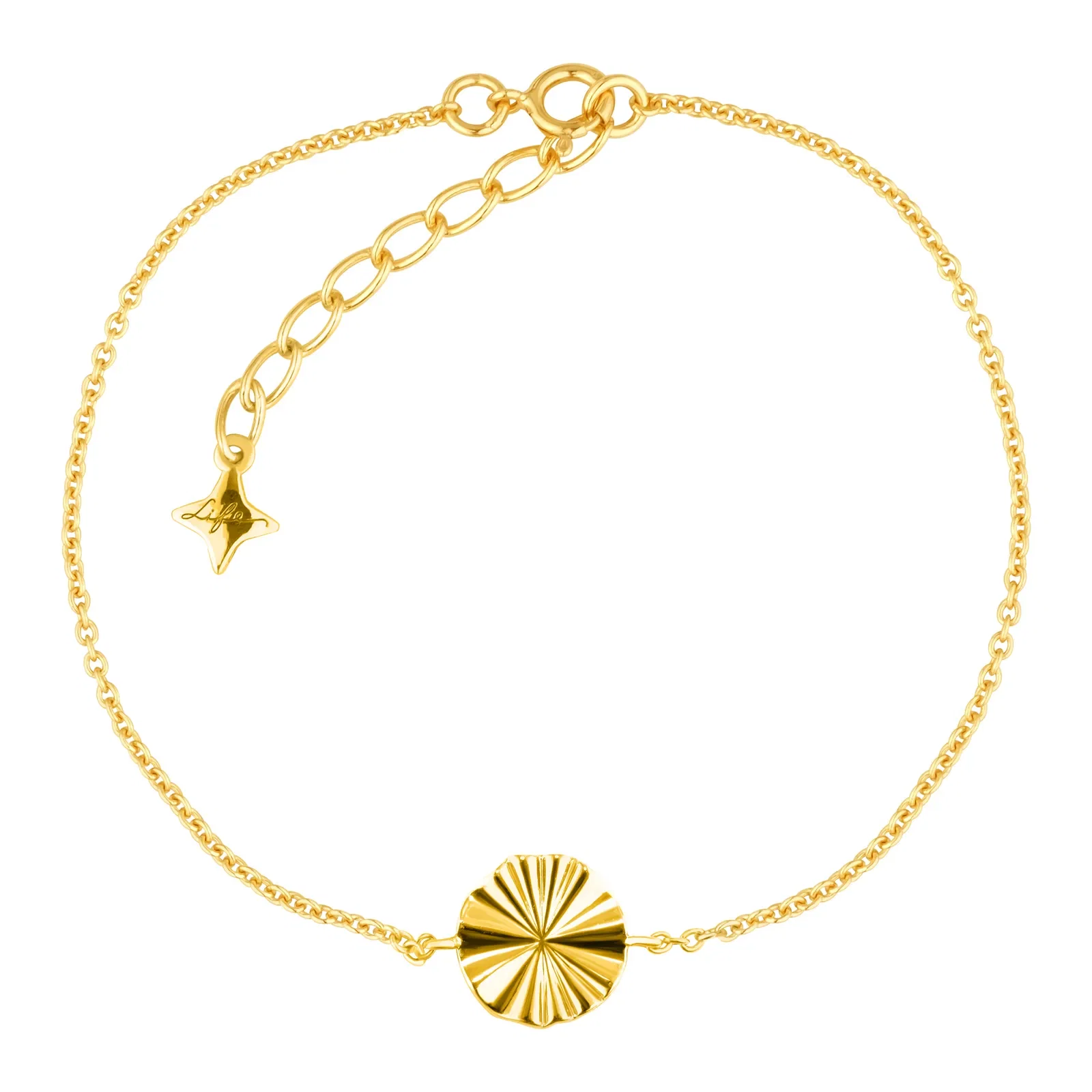 Pulseira Life Elegance em Prata 925 com Banho de Ouro Amarelo 18k