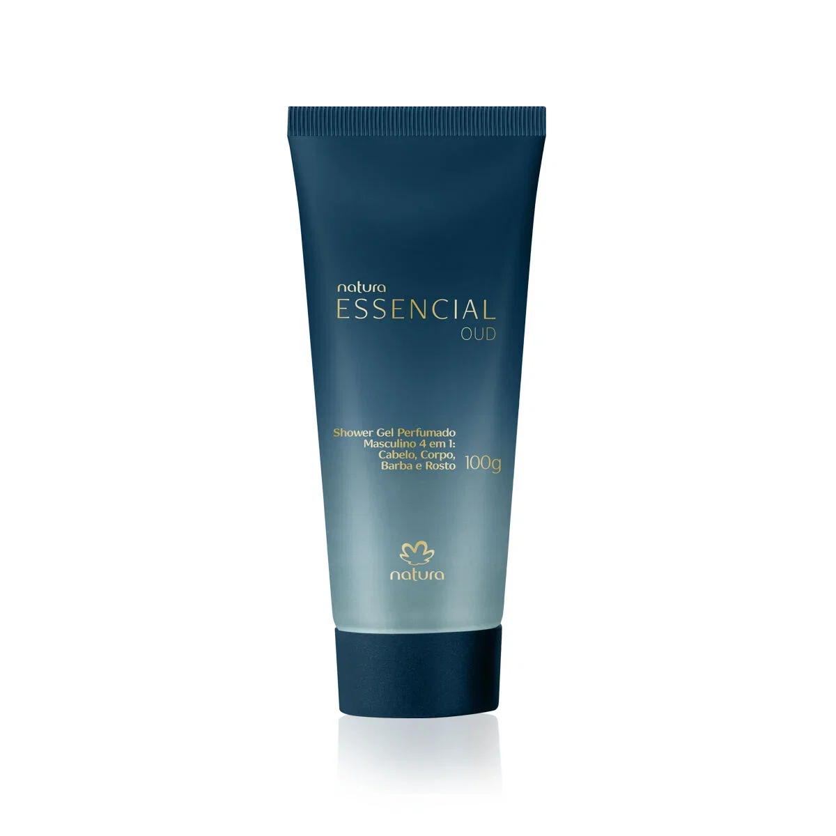 Shower Gel Perfumado 4 em 1 para Cabelo, Corpo, Barba e Rosto Essencial Oud Masculino 100 g