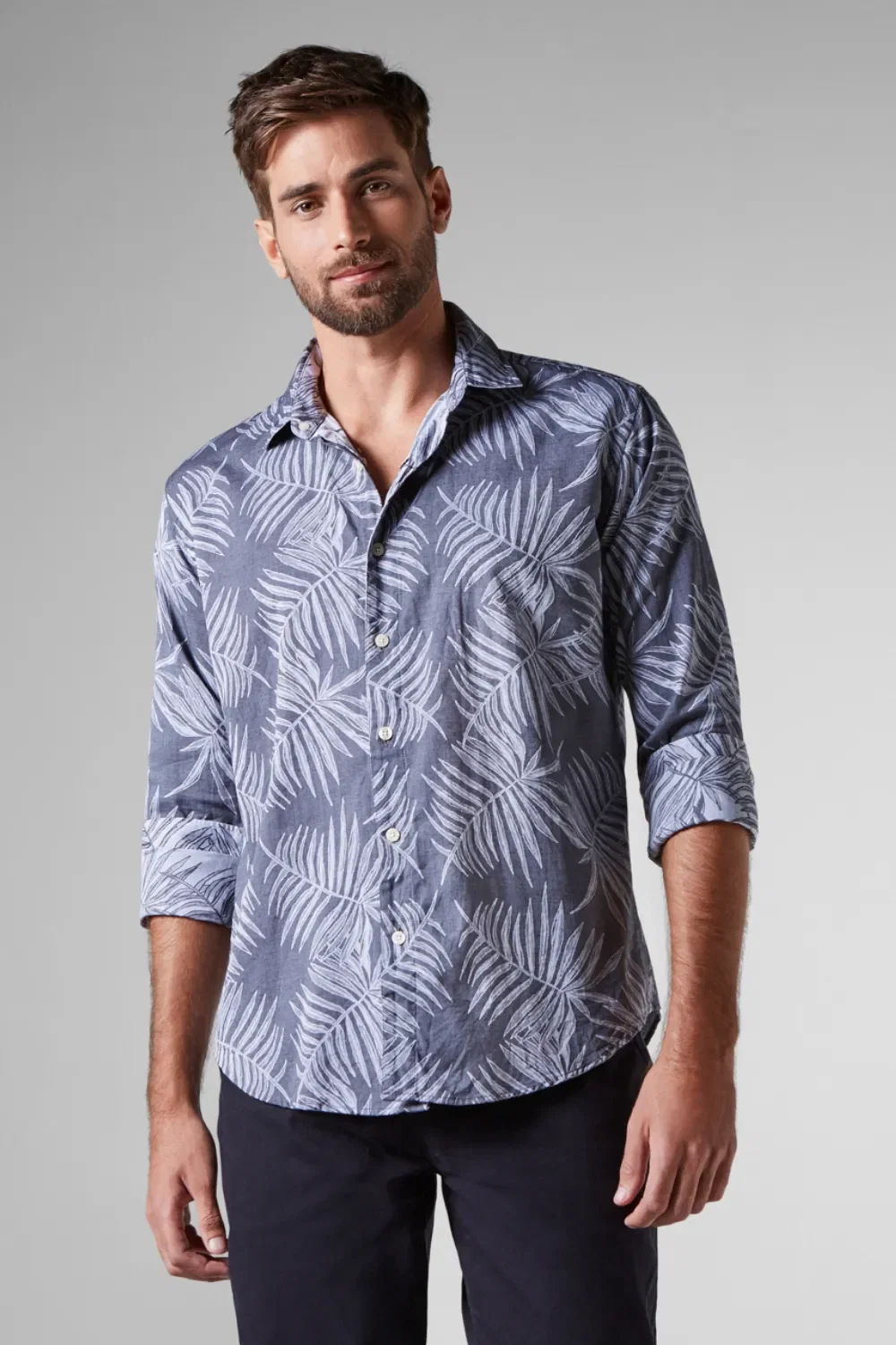 Camisa Double Face Jacquard Folhas RESERVA