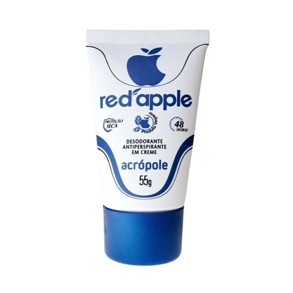 Desodorante em Creme Red Apple Bisnaga Acrópole 55g