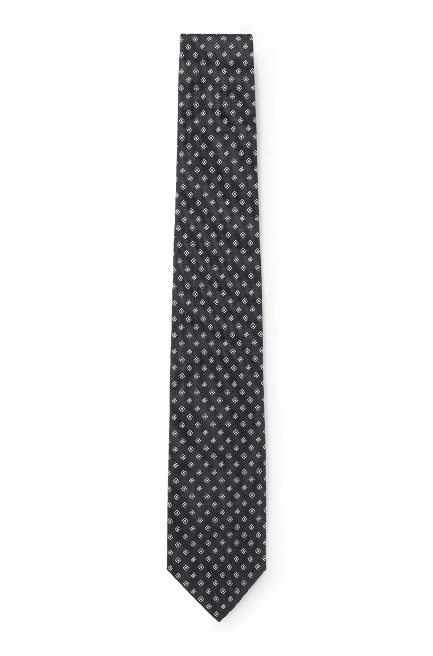 Gravata Com Padrão Jacquard Em Seda