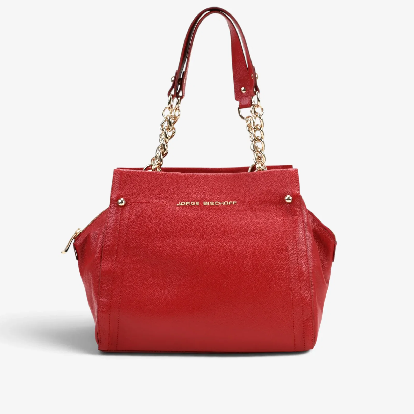 Bolsa Tote Vermelho Couro