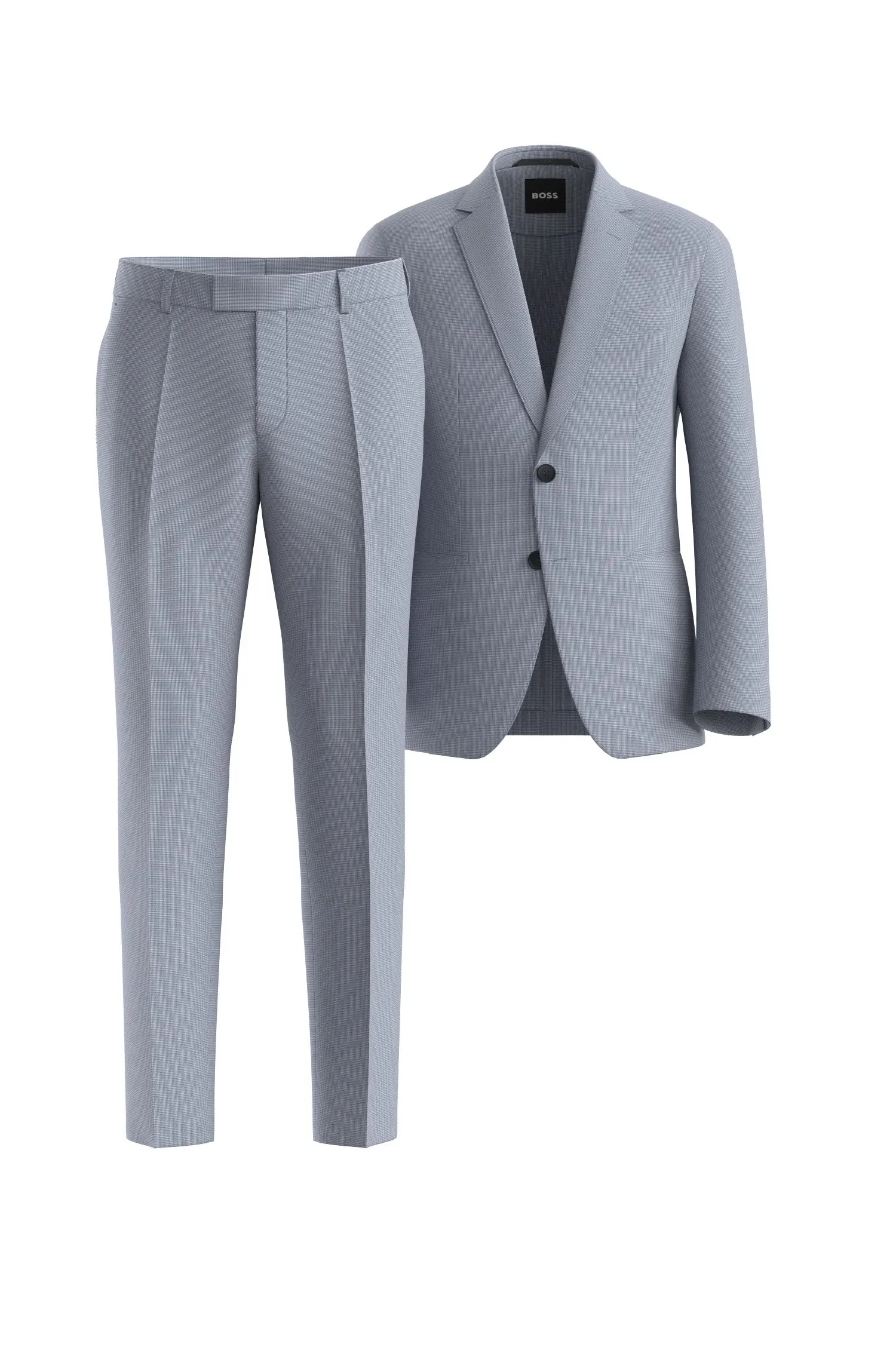 Terno Slim Fit De Lã Virgem